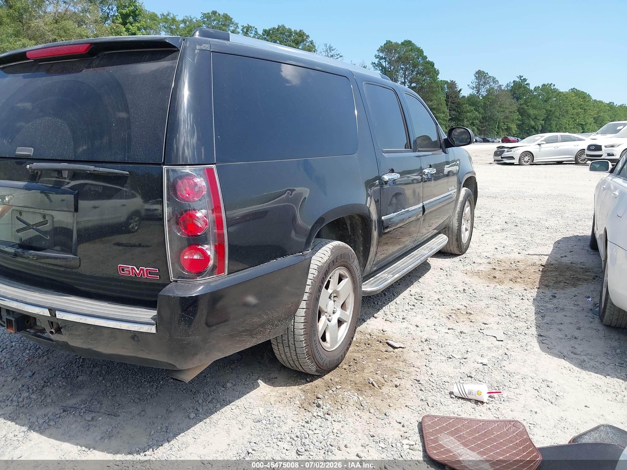 2007 Gmc Yukon Xl Denali Denali Black vin: 1GKFK66877J242586