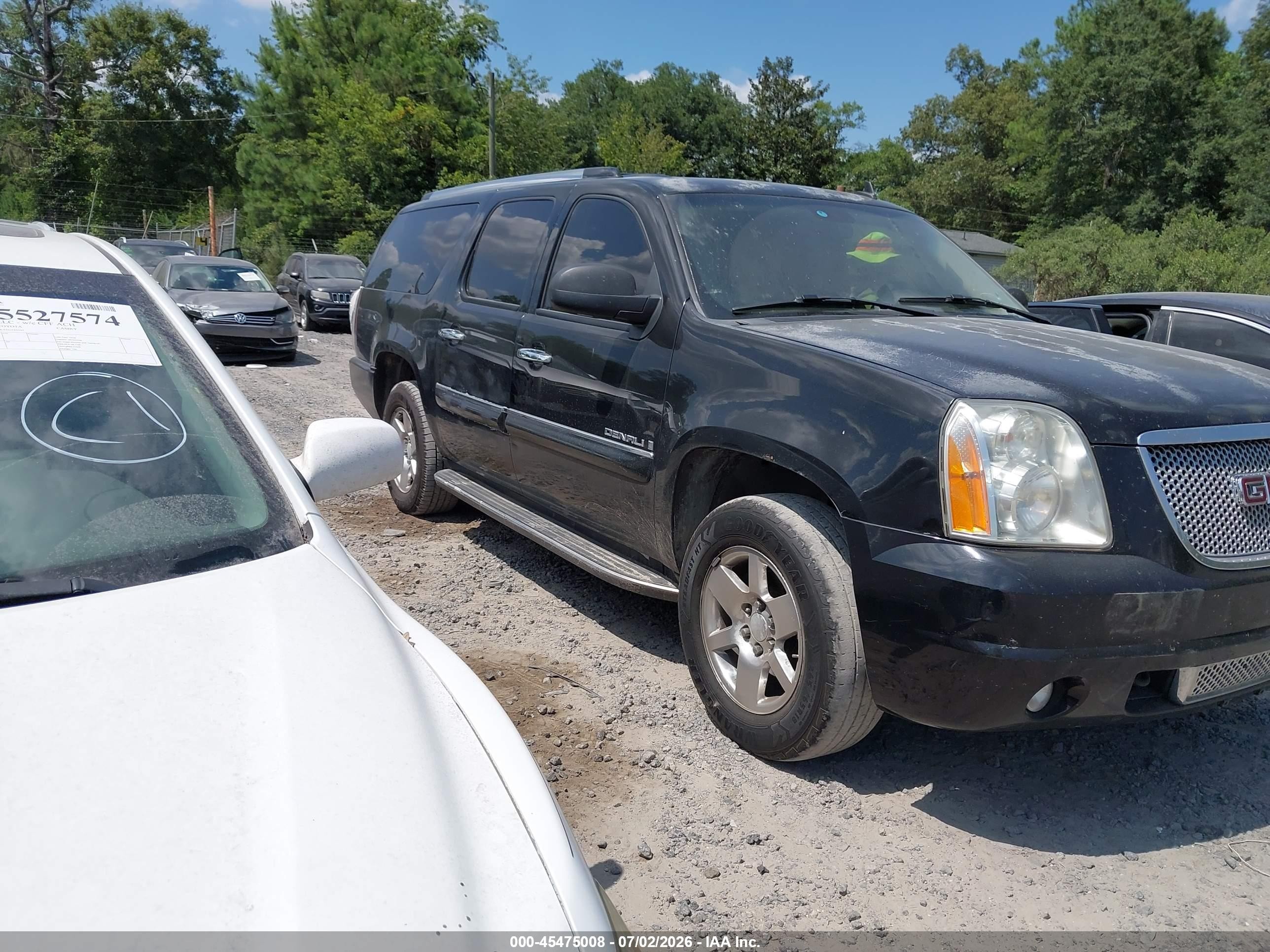 2007 Gmc Yukon Xl Denali Denali Черный vin: 1GKFK66877J242586
