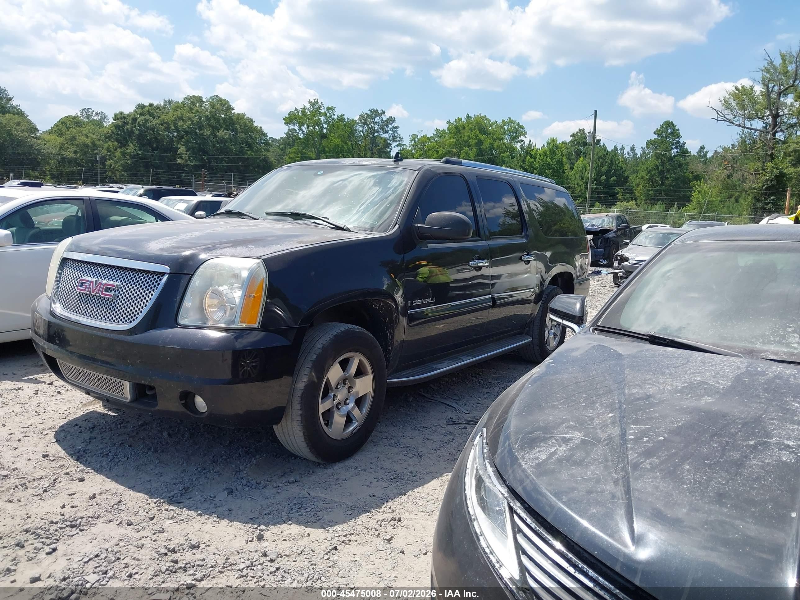 2007 Gmc Yukon Xl Denali Denali Black vin: 1GKFK66877J242586