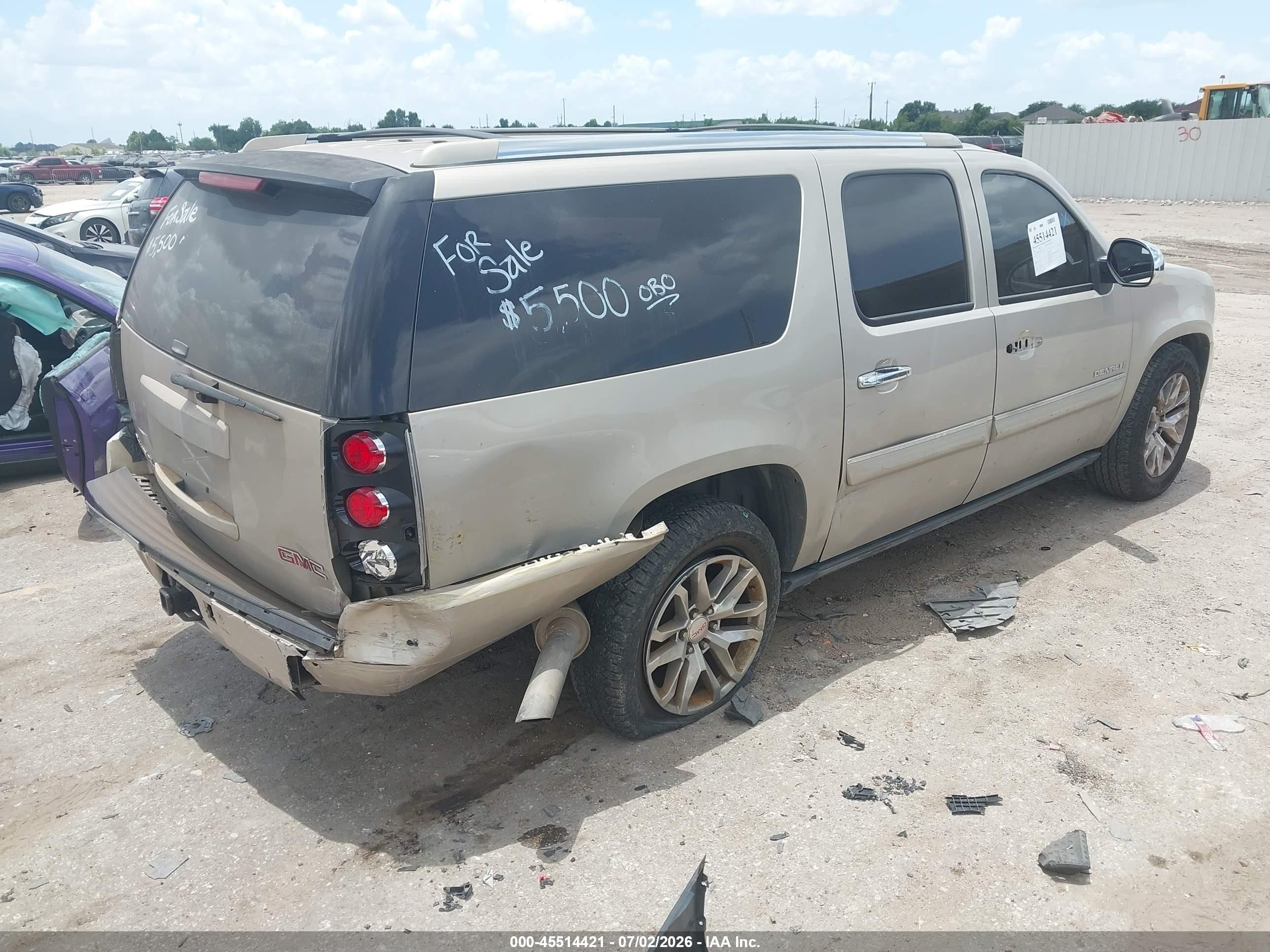 2007 Gmc Yukon Xl Denali Denali Gold vin: 1GKFK66877J315925
