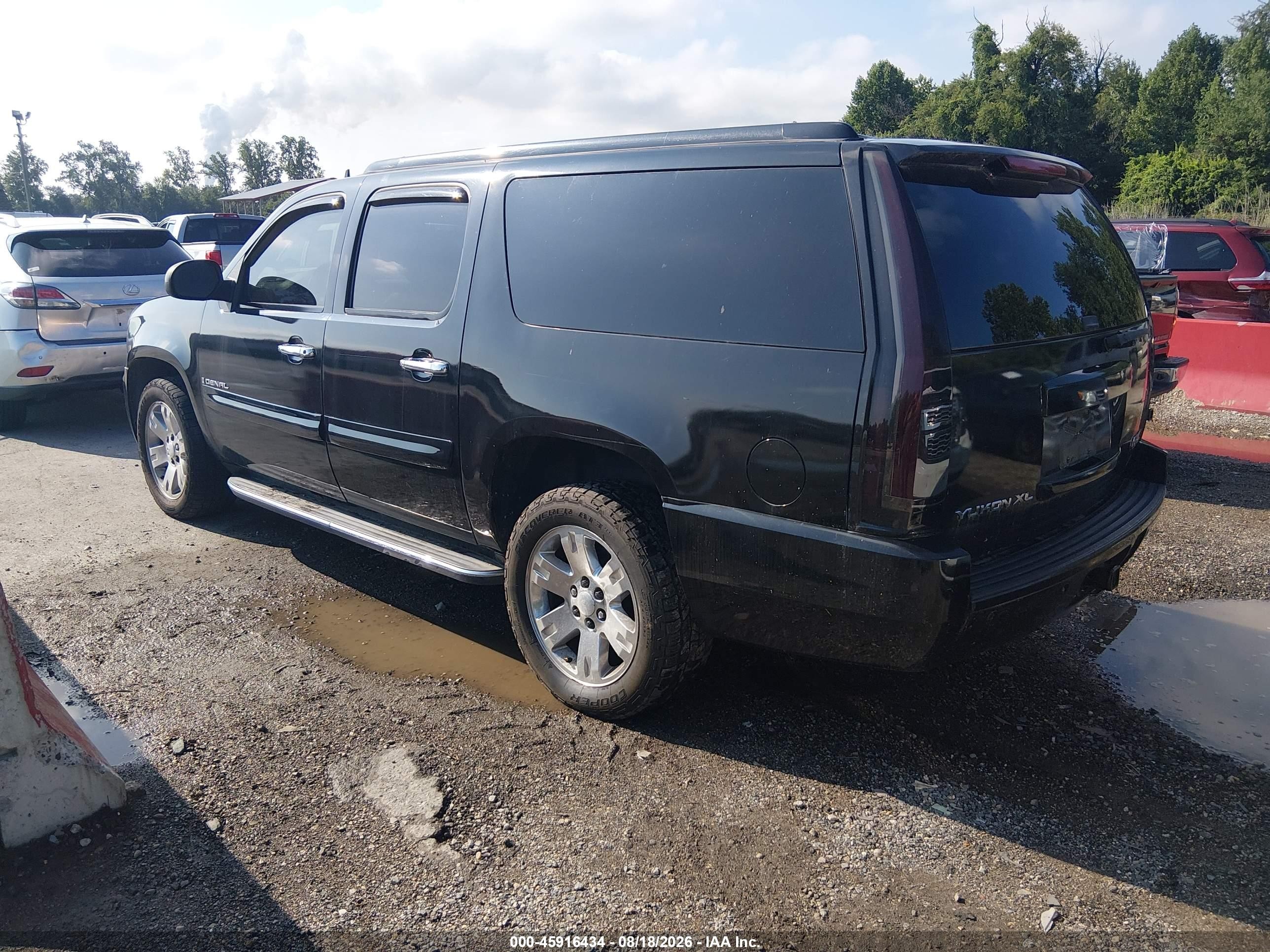 2007 Gmc Yukon Xl Denali Denali Black vin: 1GKFK66887J218264