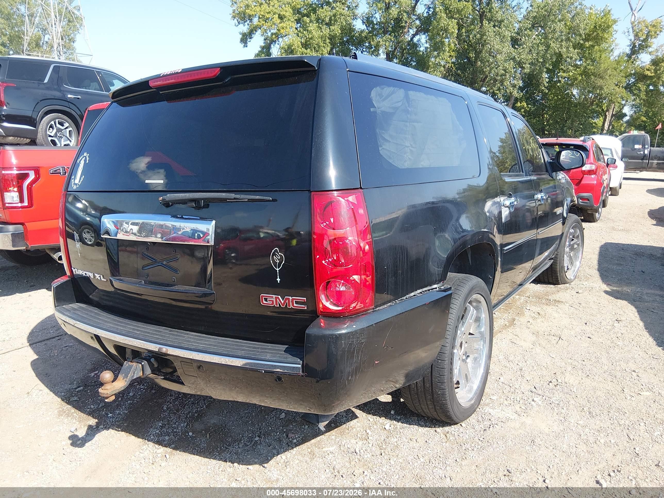 2007 Gmc Yukon Xl Denali Denali Black vin: 1GKFK66897J263732