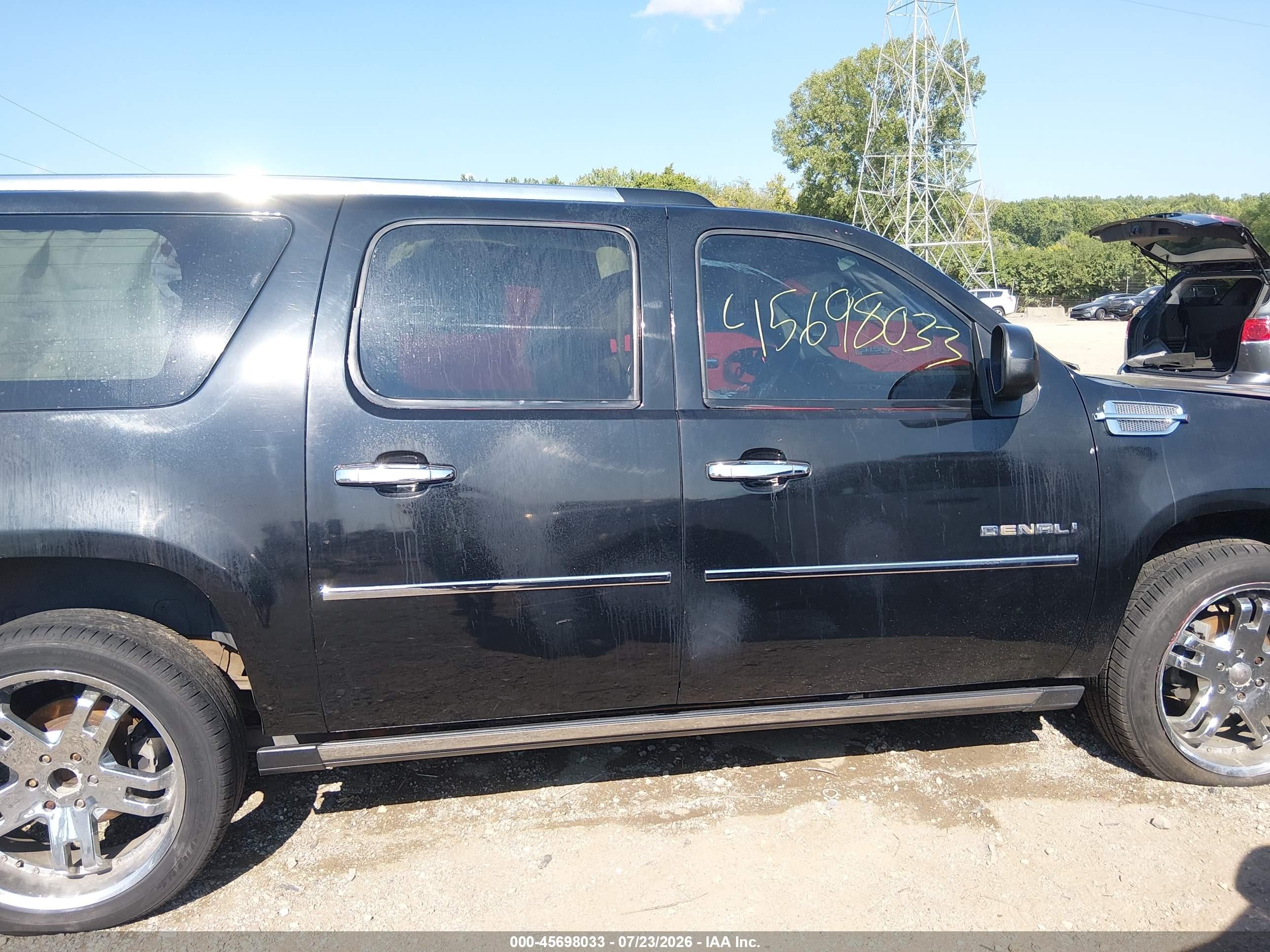 2007 Gmc Yukon Xl Denali Denali Black vin: 1GKFK66897J263732