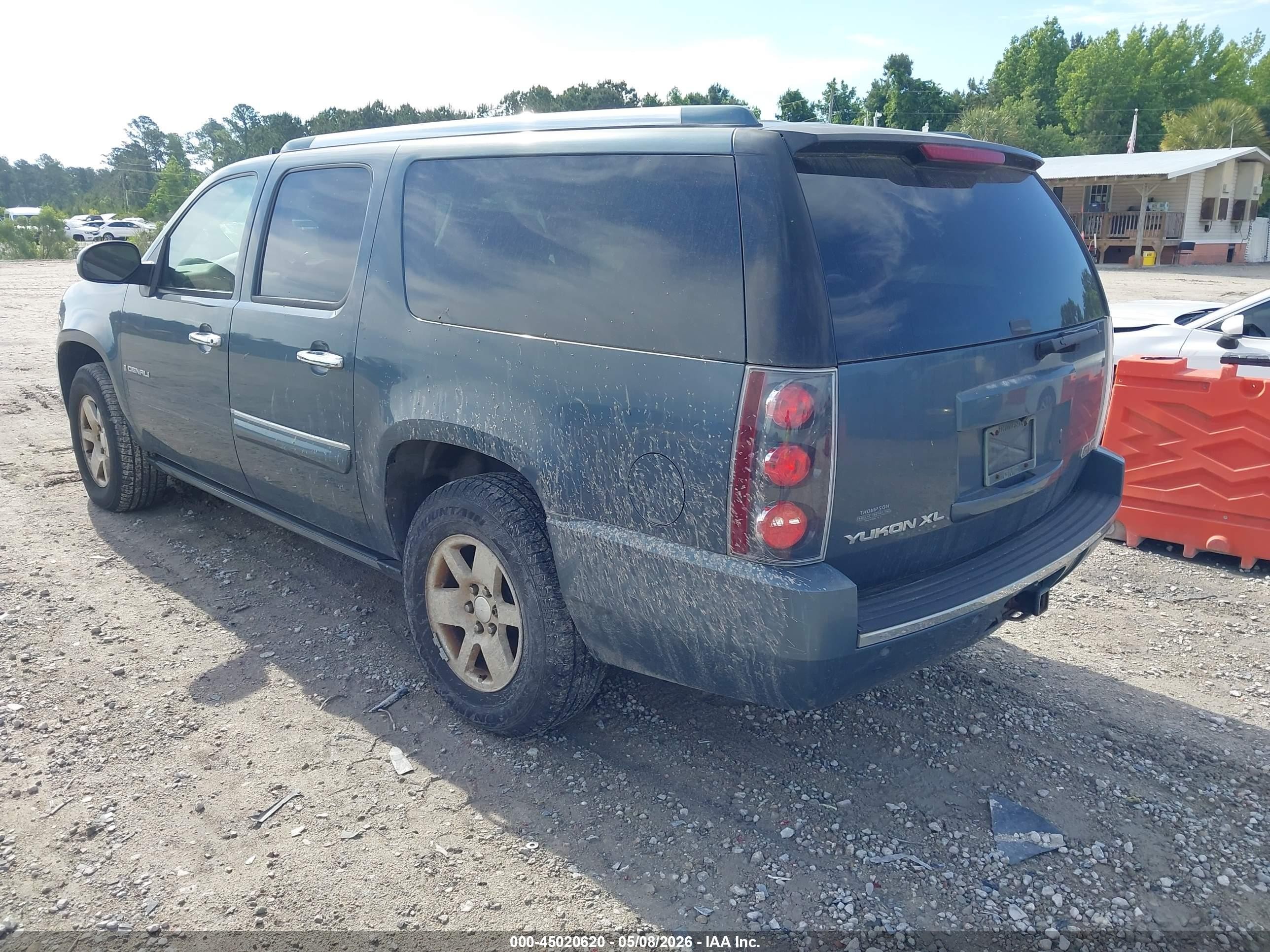 2007 Gmc Yukon Xl 1500 Denali Blue vin: 1GKFK66897J291157