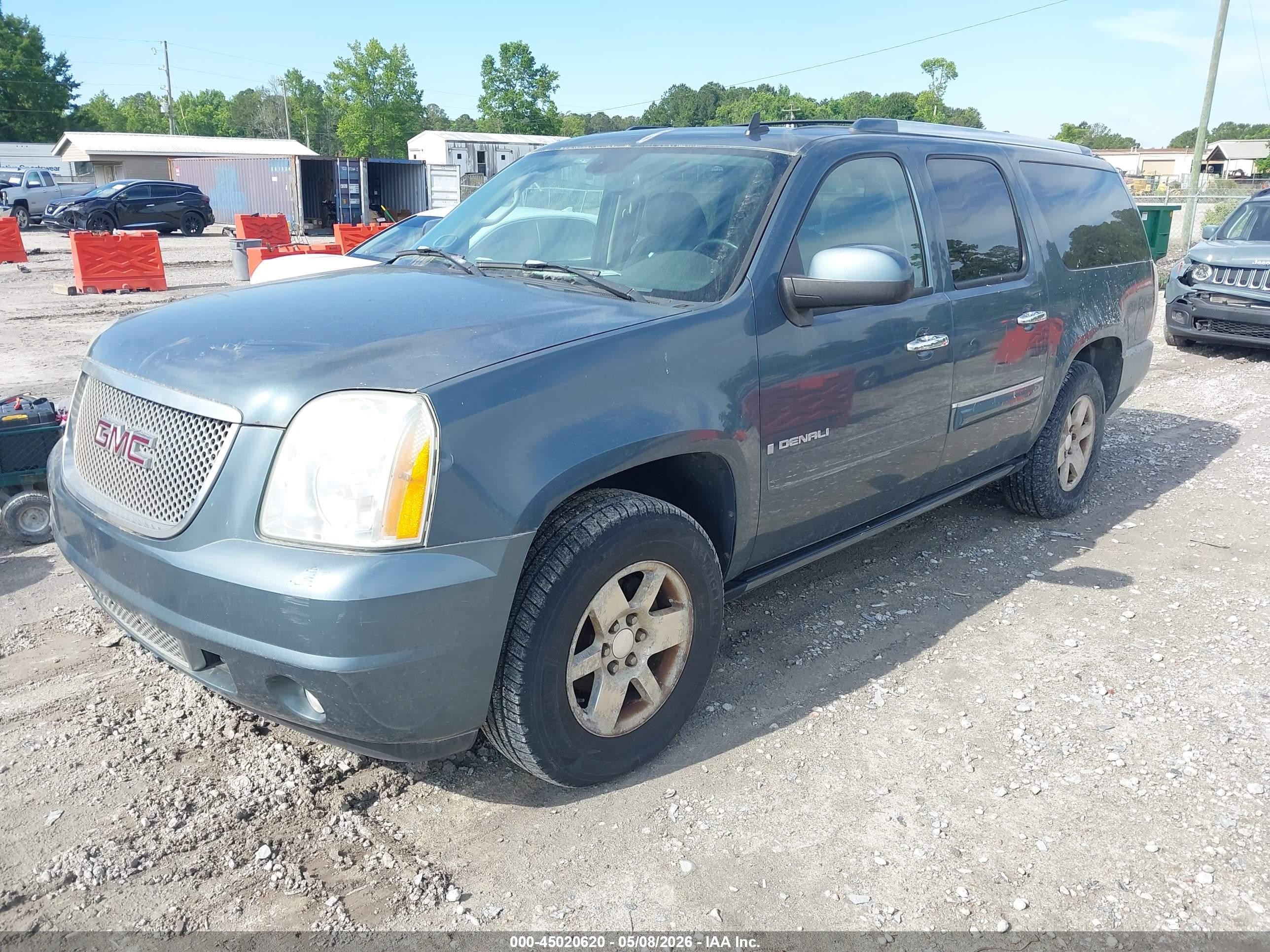 2007 Gmc Yukon Xl 1500 Denali Blue vin: 1GKFK66897J291157