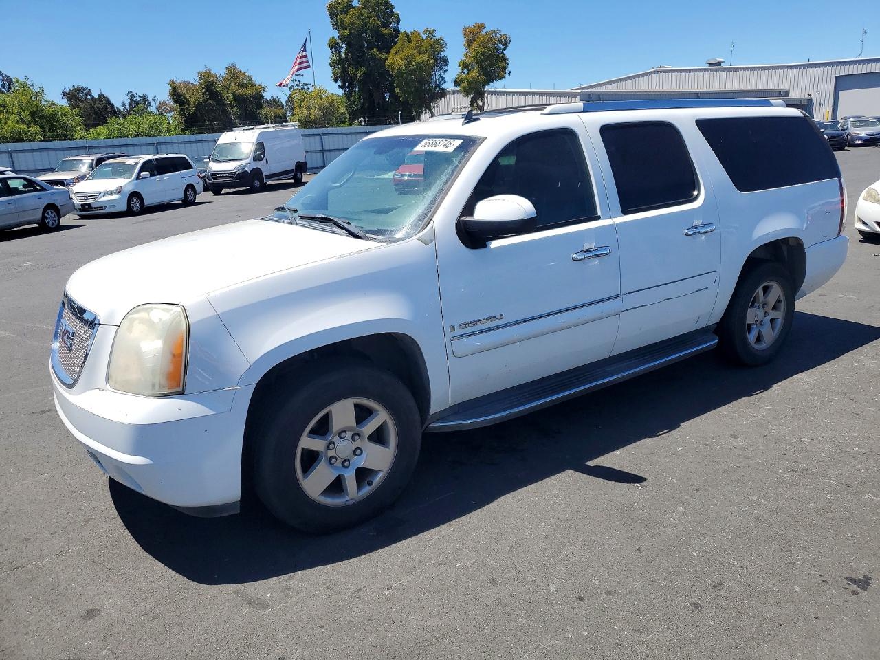 2007 Gmc Yukon Xl Denali White vin: 1GKFK66897J359330