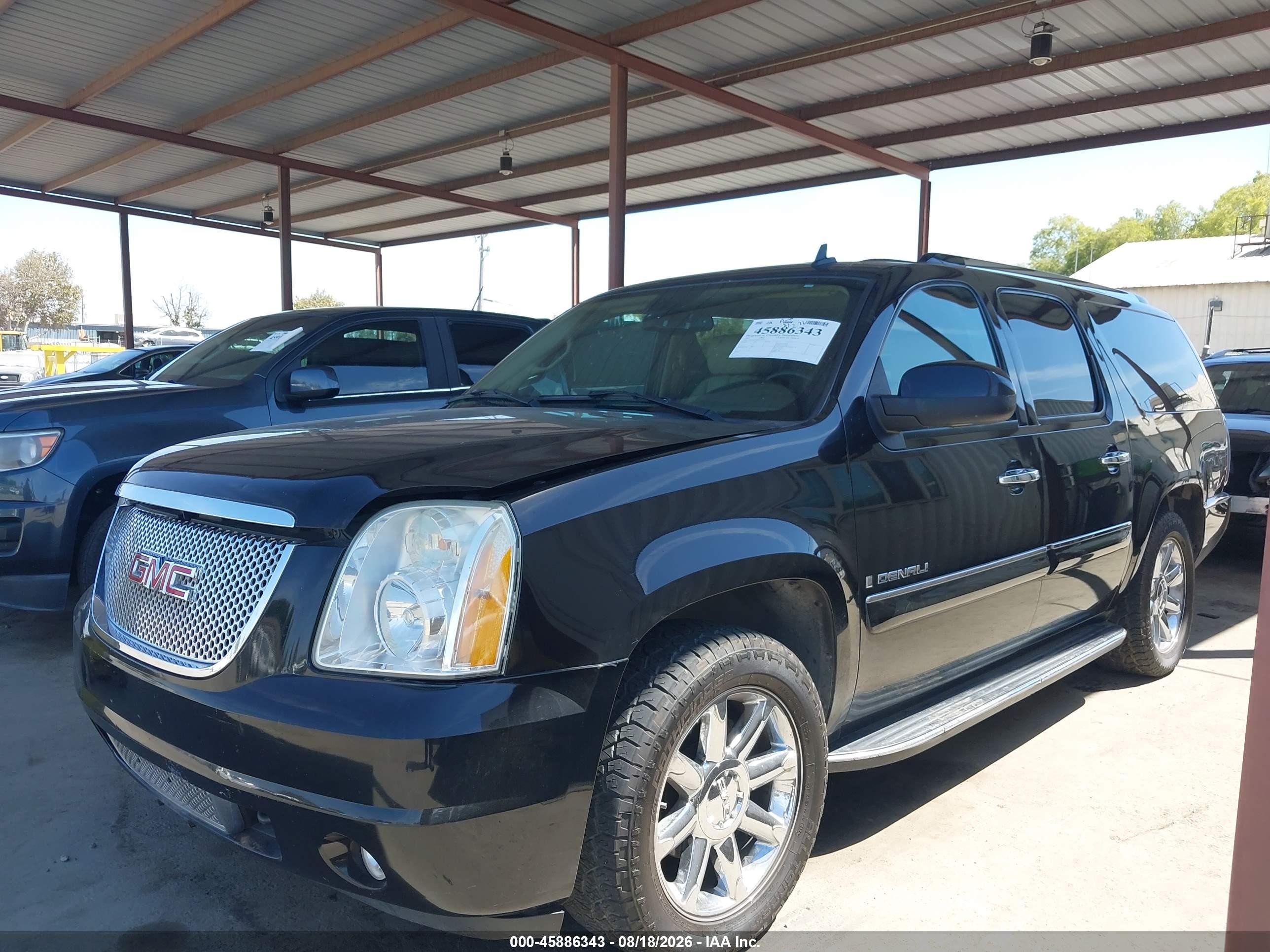 2007 Gmc Yukon Xl Denali Denali Black vin: 1GKFK668X7J150212