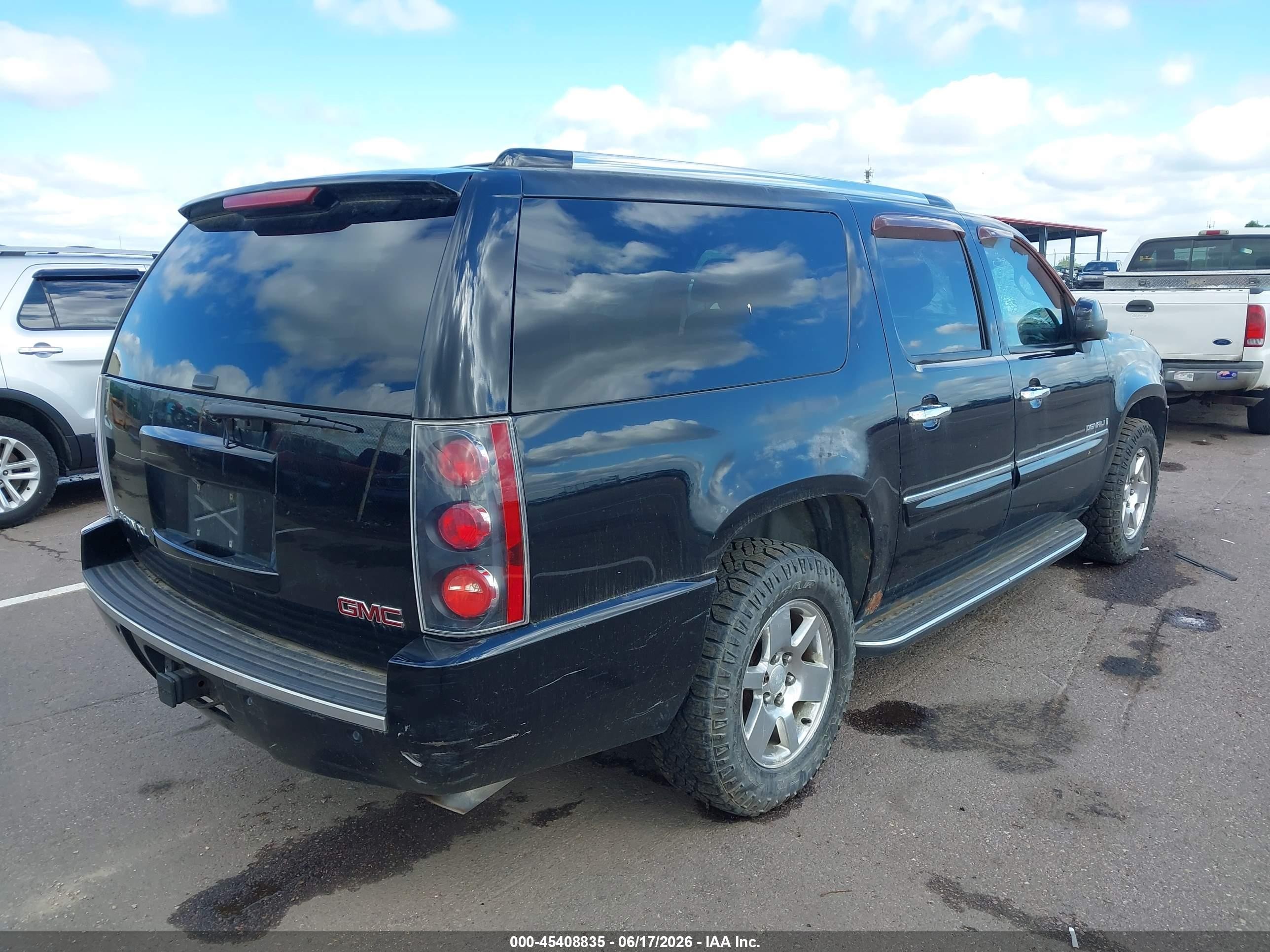 2007 Gmc Yukon Xl 1500 Denali Black vin: 1GKFK668X7J334825