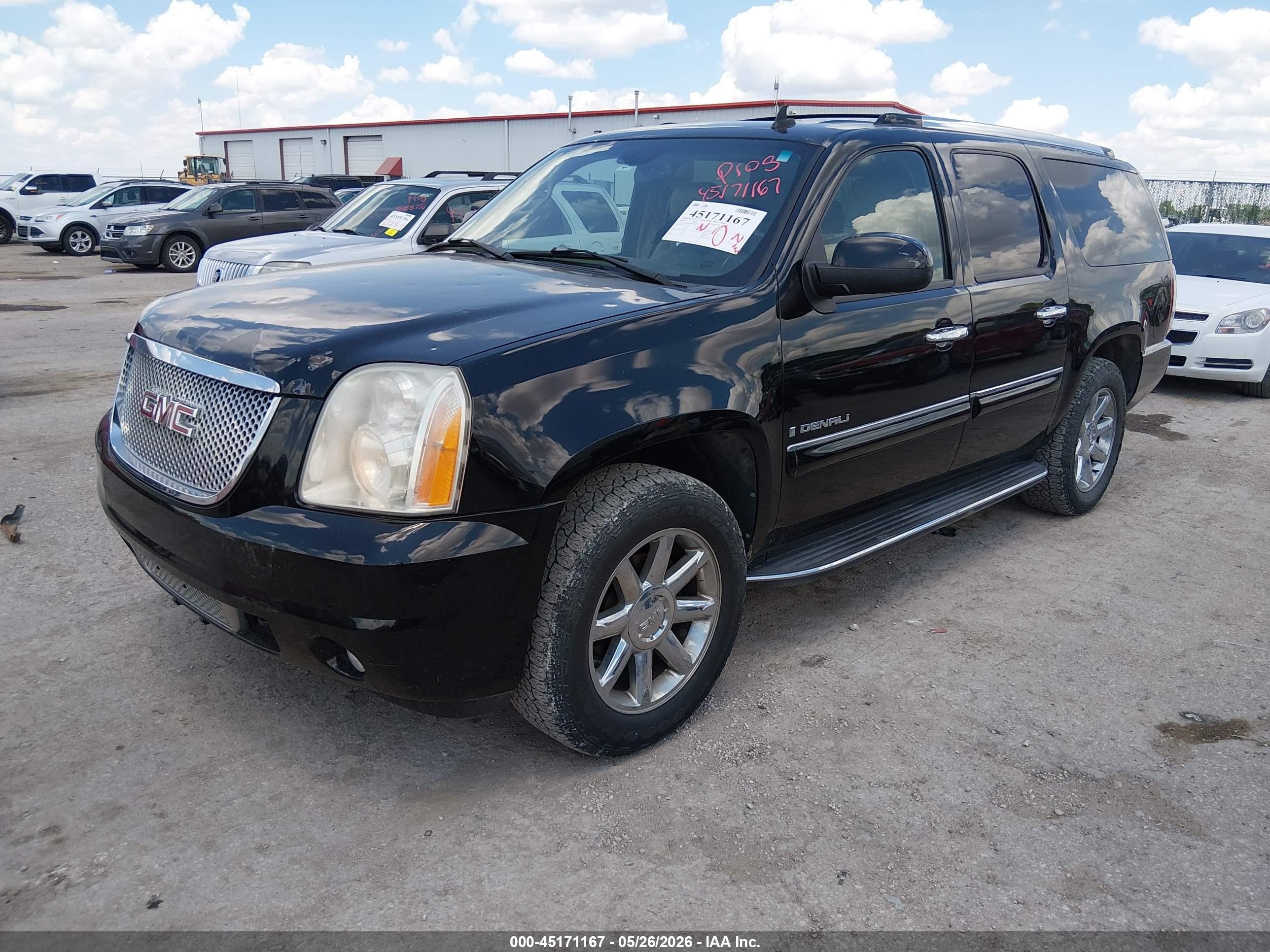 2007 Gmc Yukon Xl 1500 Denali Черный vin: 1GKFK668X7J376671