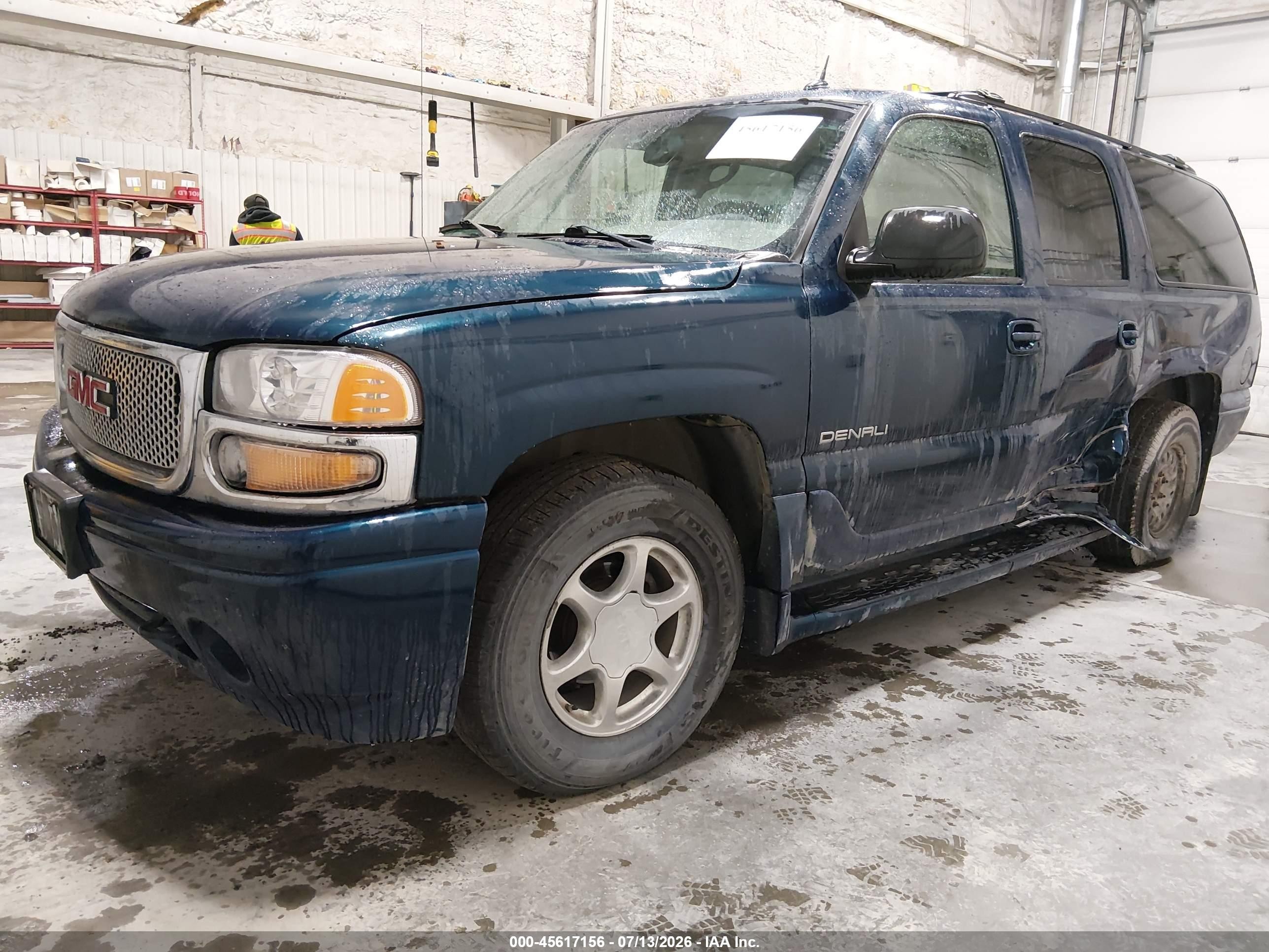 2005 Gmc Yukon Xl 1500 Denali Blue vin: 1GKFK66U05J130464