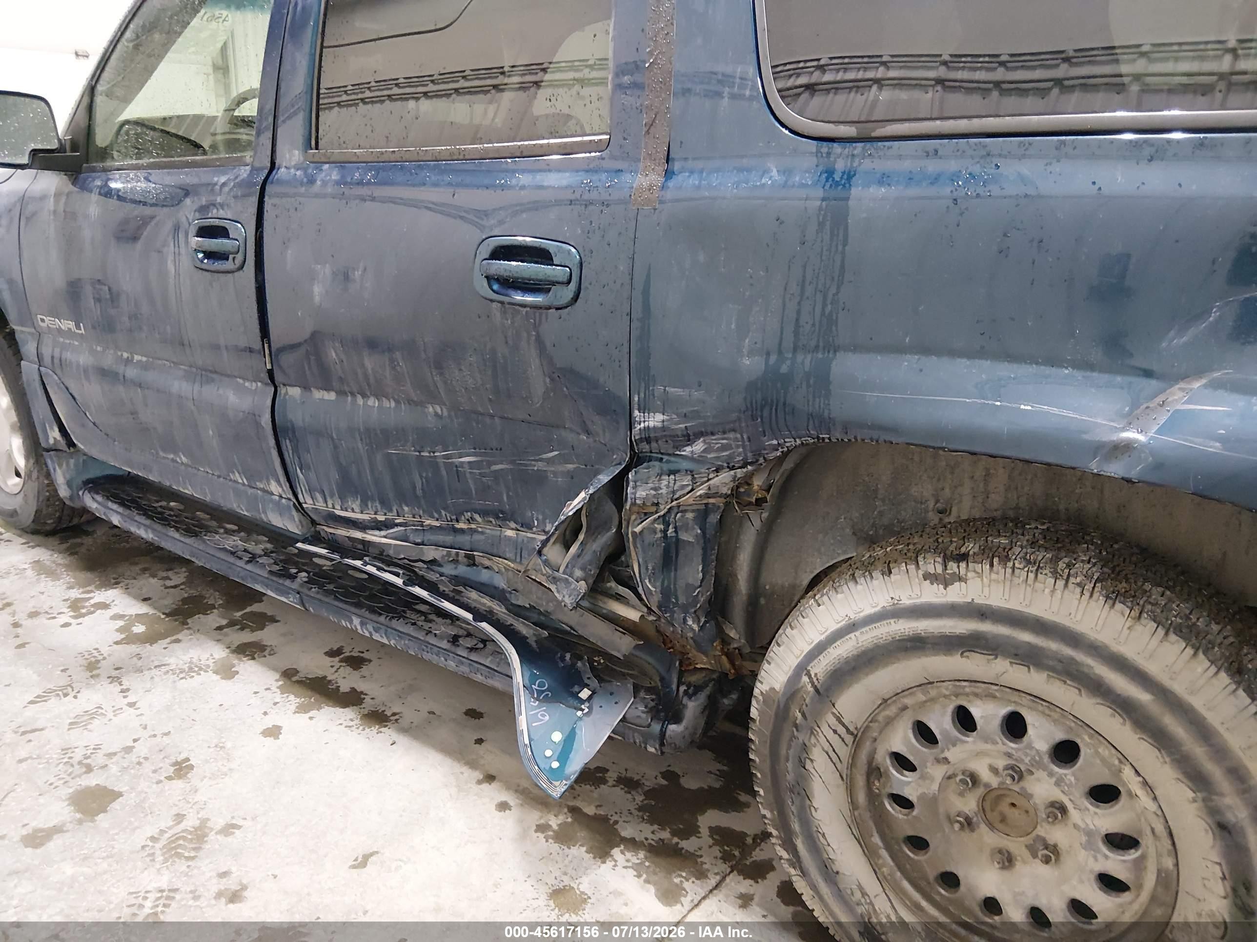 2005 Gmc Yukon Xl 1500 Denali Blue vin: 1GKFK66U05J130464