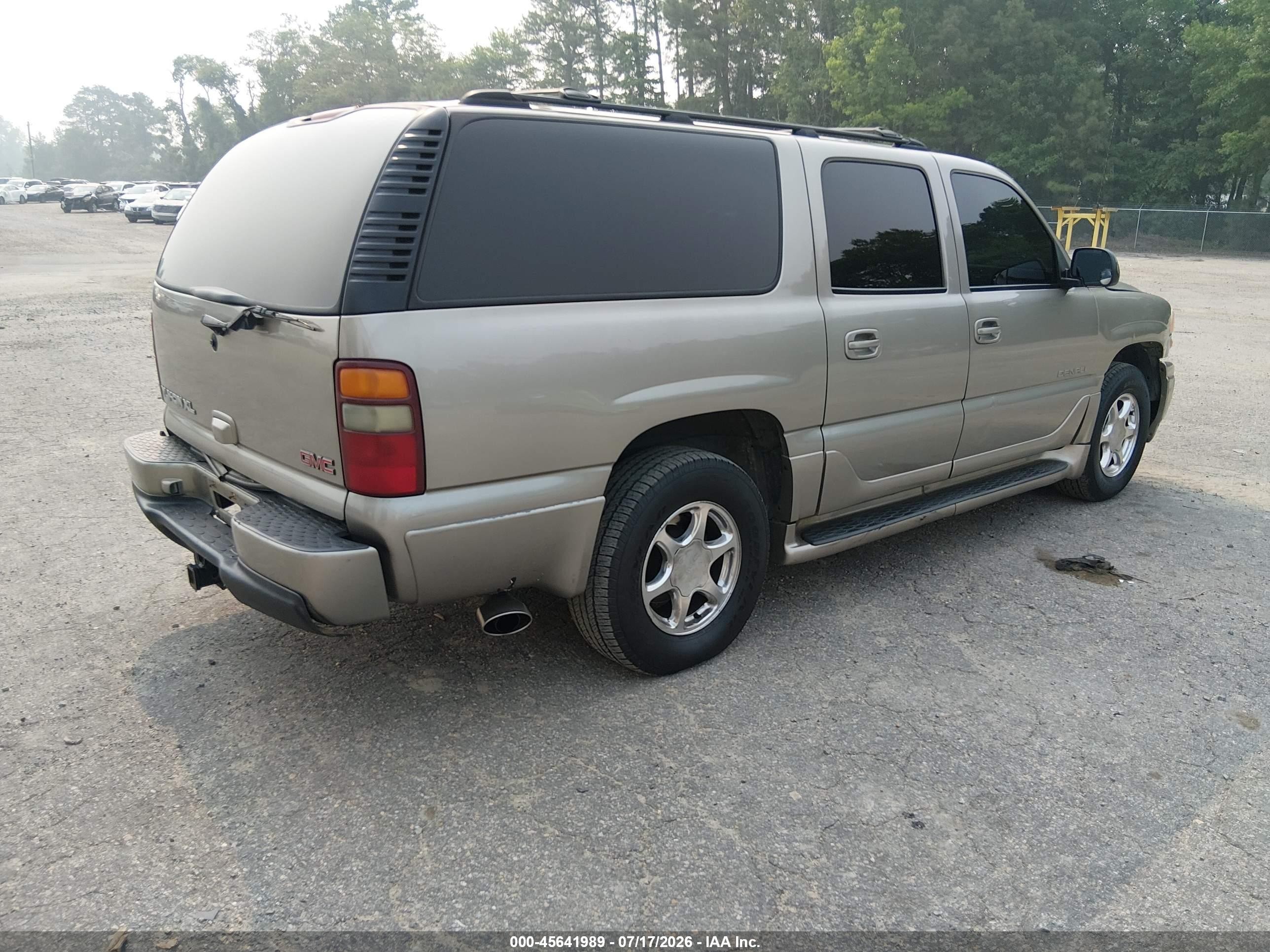 2002 Gmc Yukon Xl 1500 Denali Gray vin: 1GKFK66U12J158298