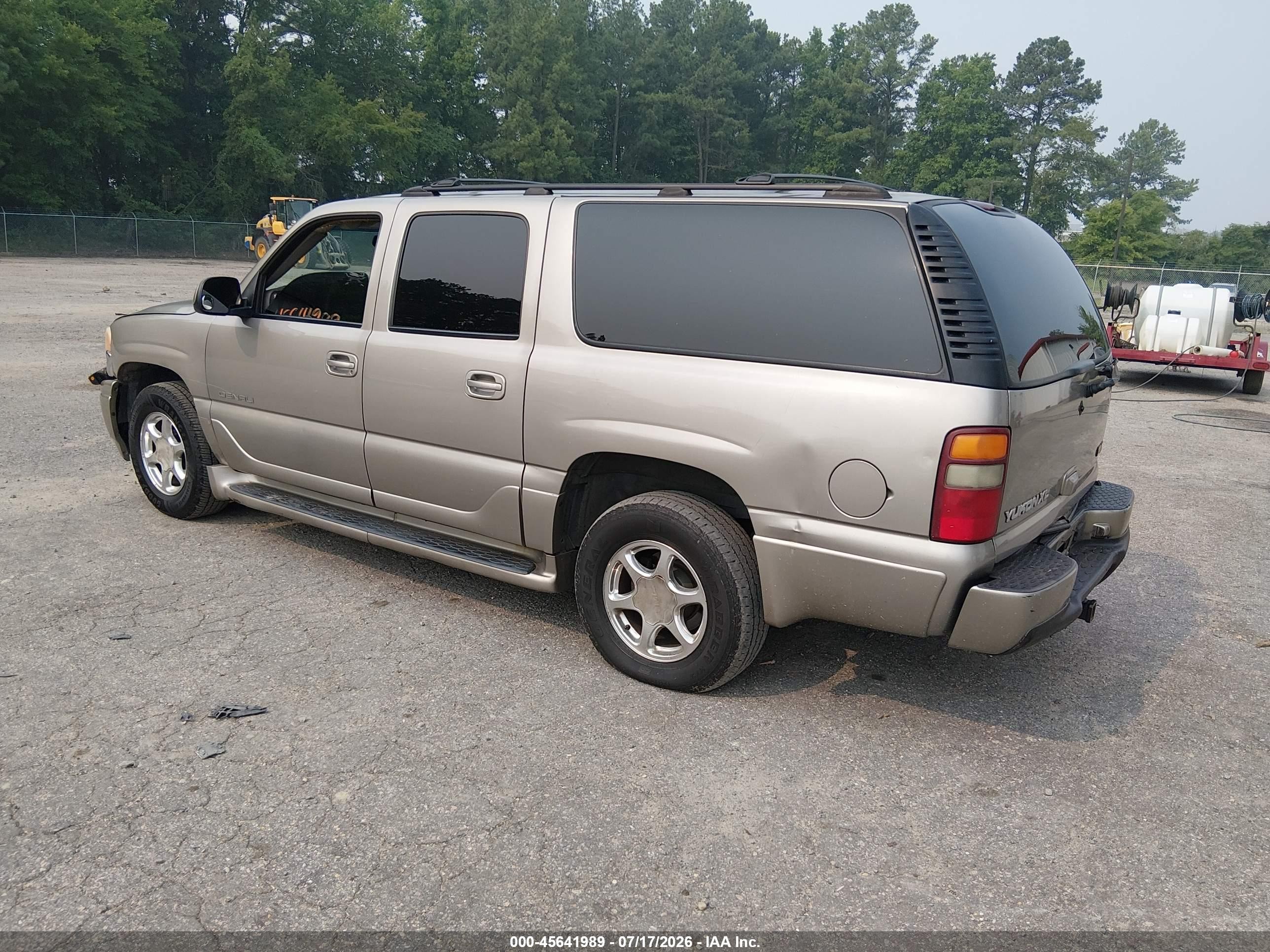 2002 Gmc Yukon Xl 1500 Denali Gray vin: 1GKFK66U12J158298