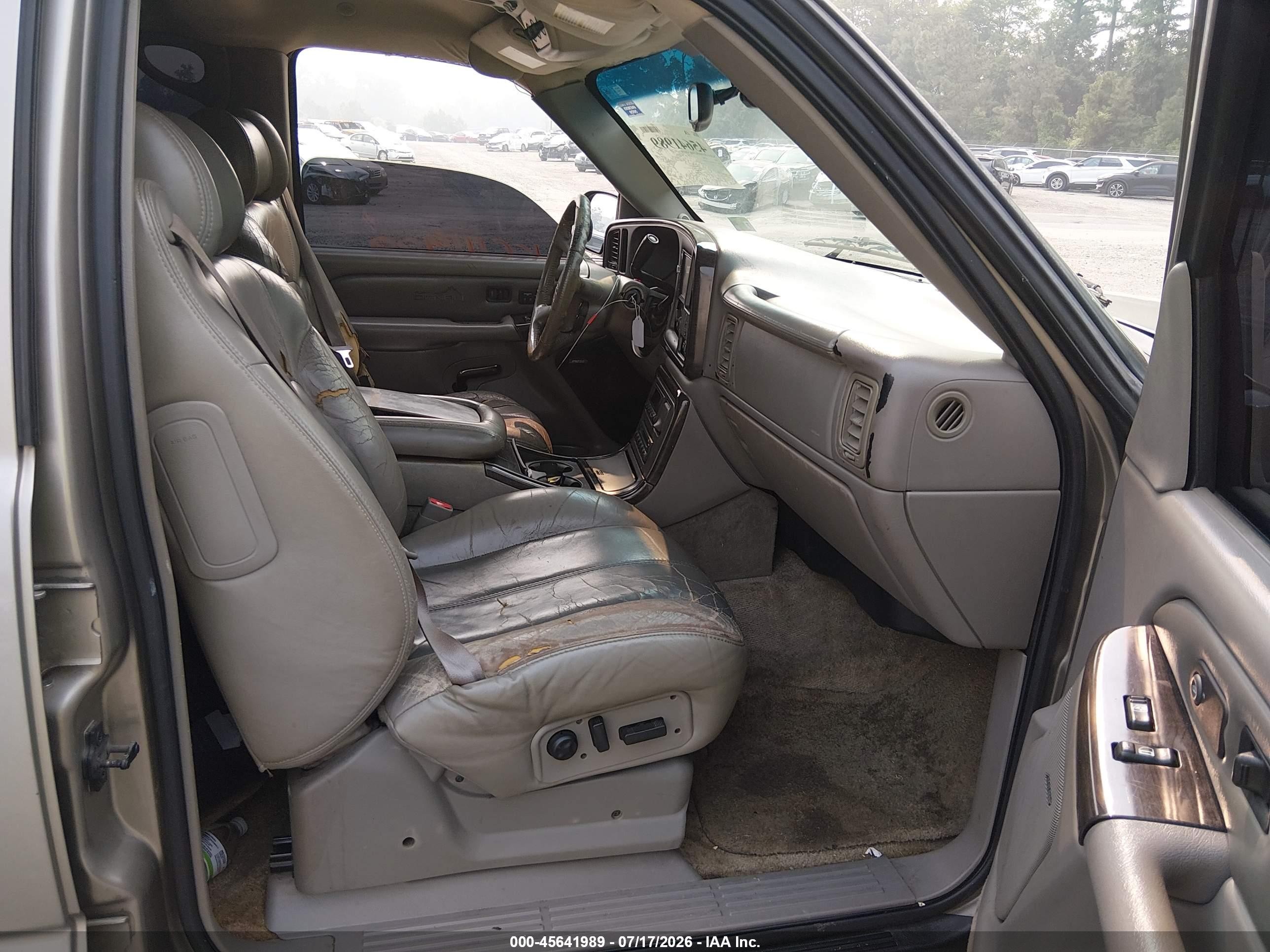 2002 Gmc Yukon Xl 1500 Denali Gray vin: 1GKFK66U12J158298