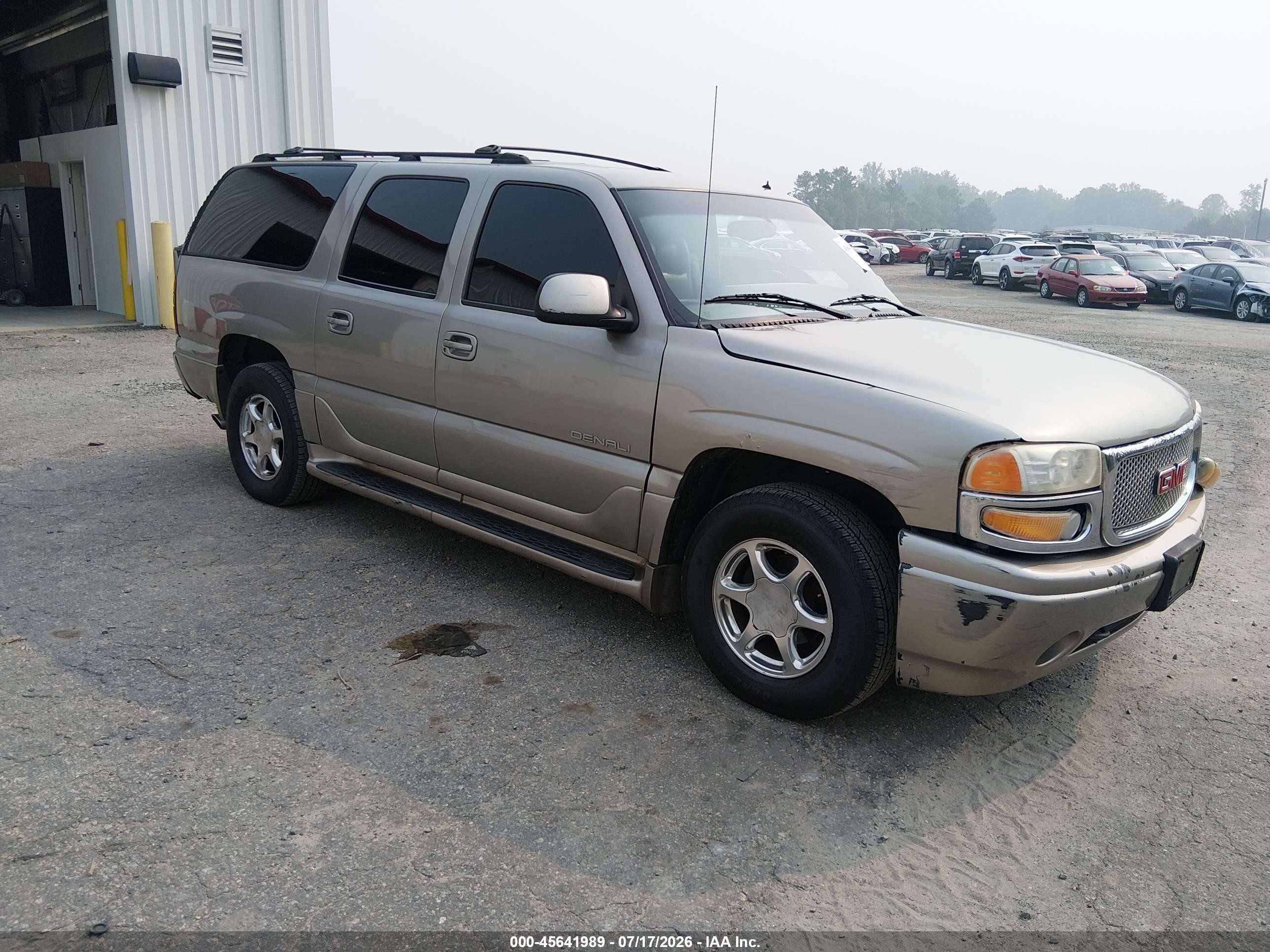 2002 Gmc Yukon Xl 1500 Denali Gray vin: 1GKFK66U12J158298
