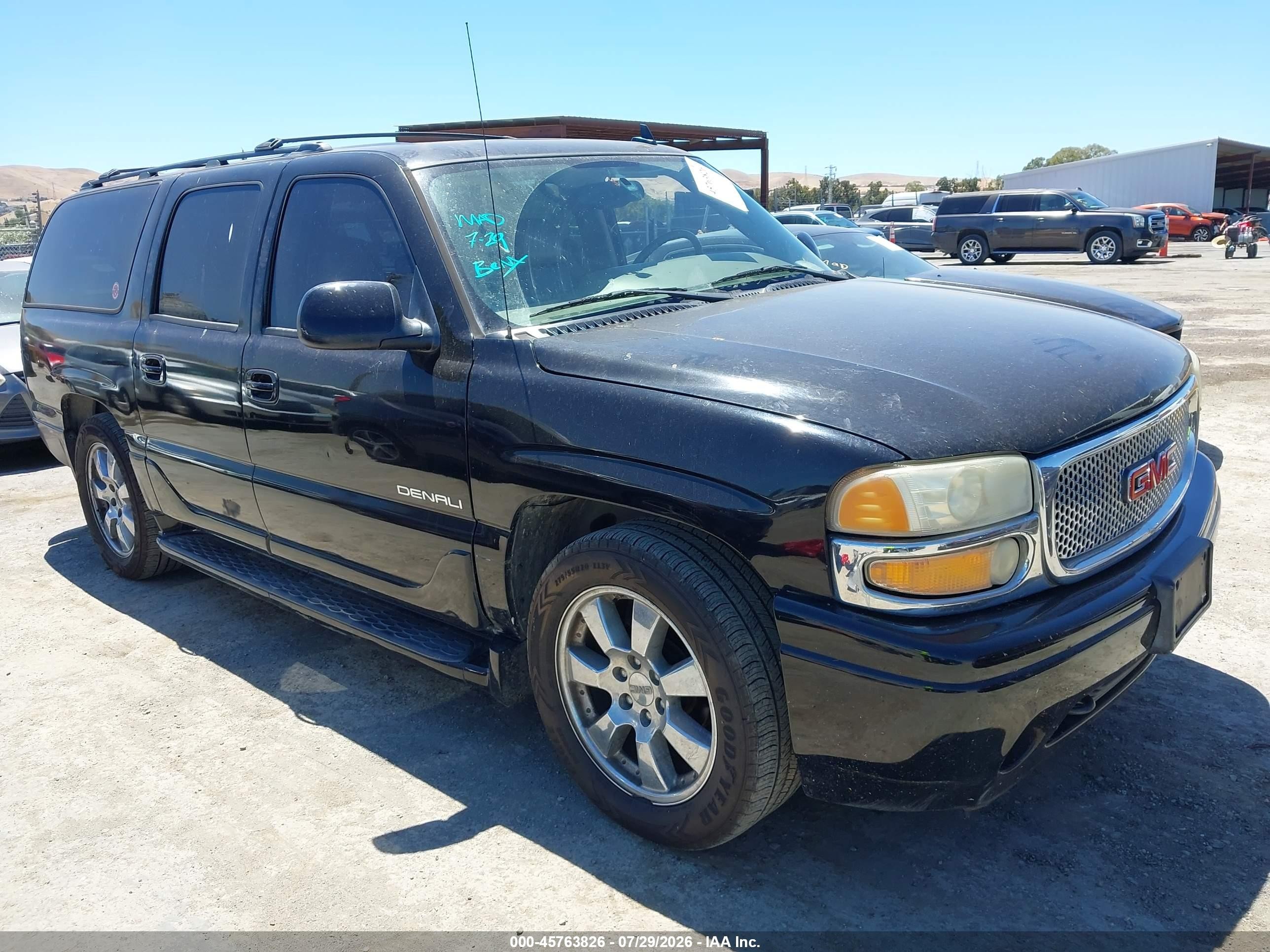 2006 Gmc Yukon Xl 1500 Denali Черный vin: 1GKFK66U16J136100