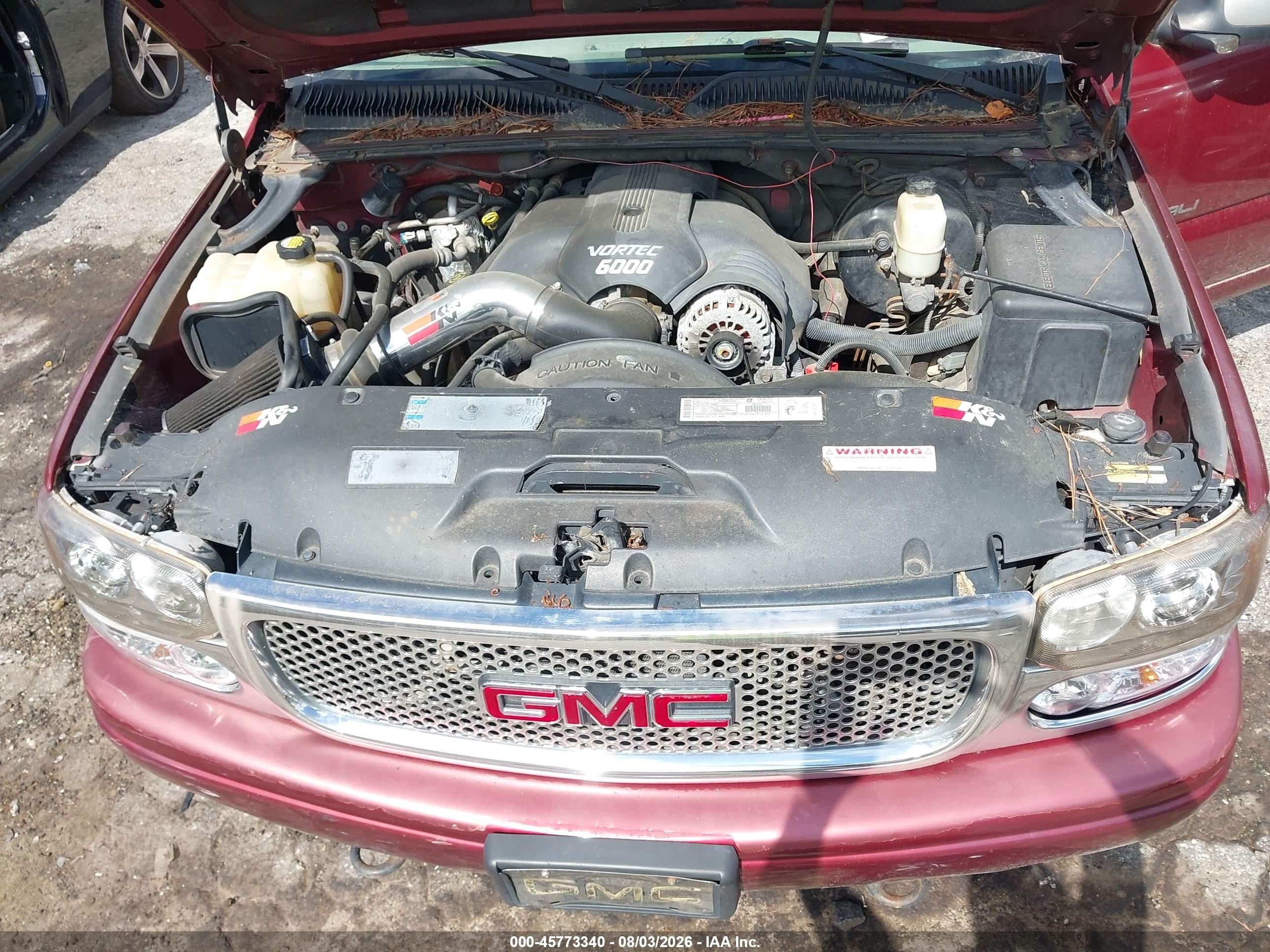 2001 Gmc Yukon Xl 1500 Denali Бордовый vin: 1GKFK66U41J301758