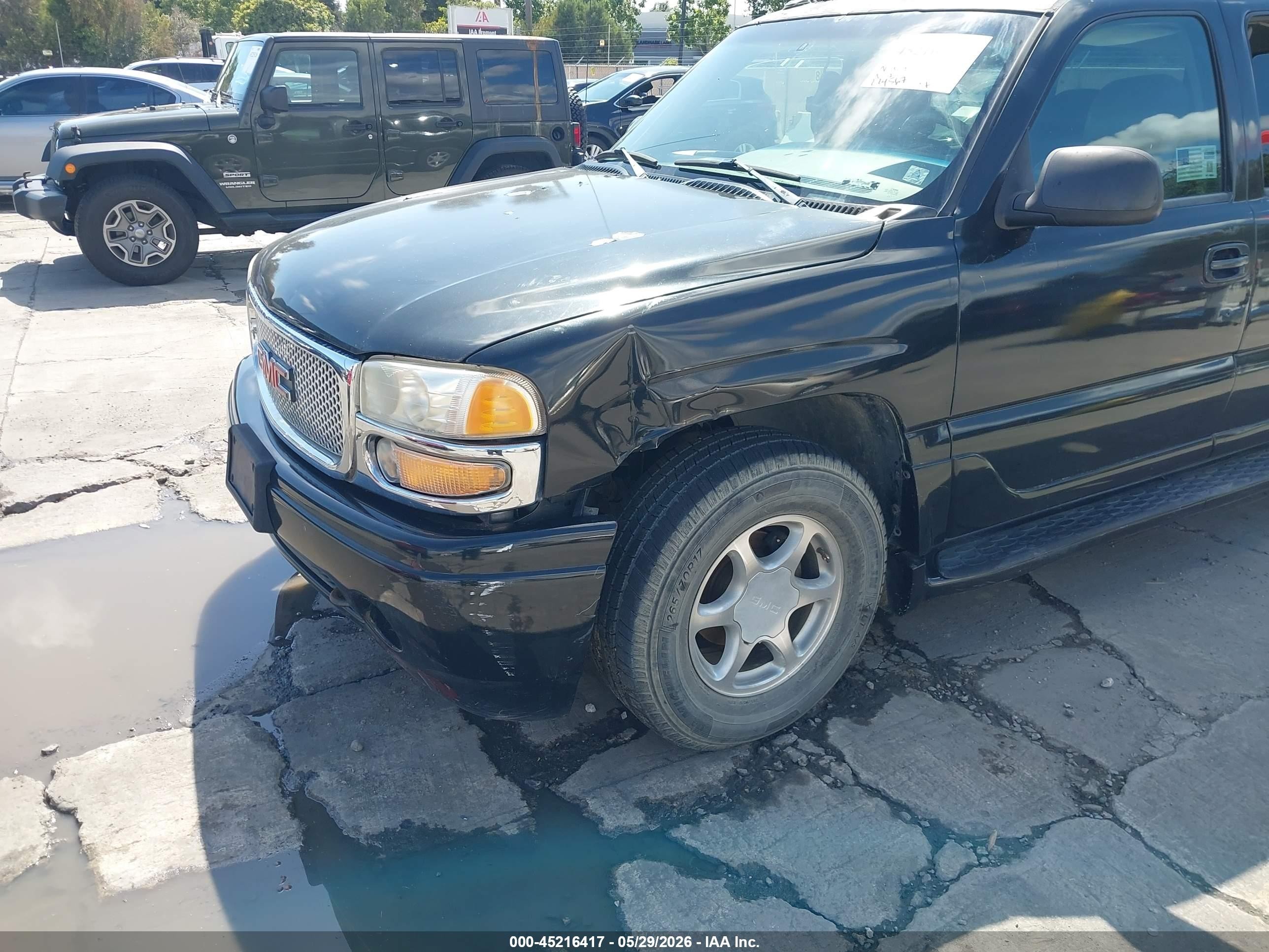 2003 Gmc Yukon Xl 1500 Denali Black vin: 1GKFK66U43J322161