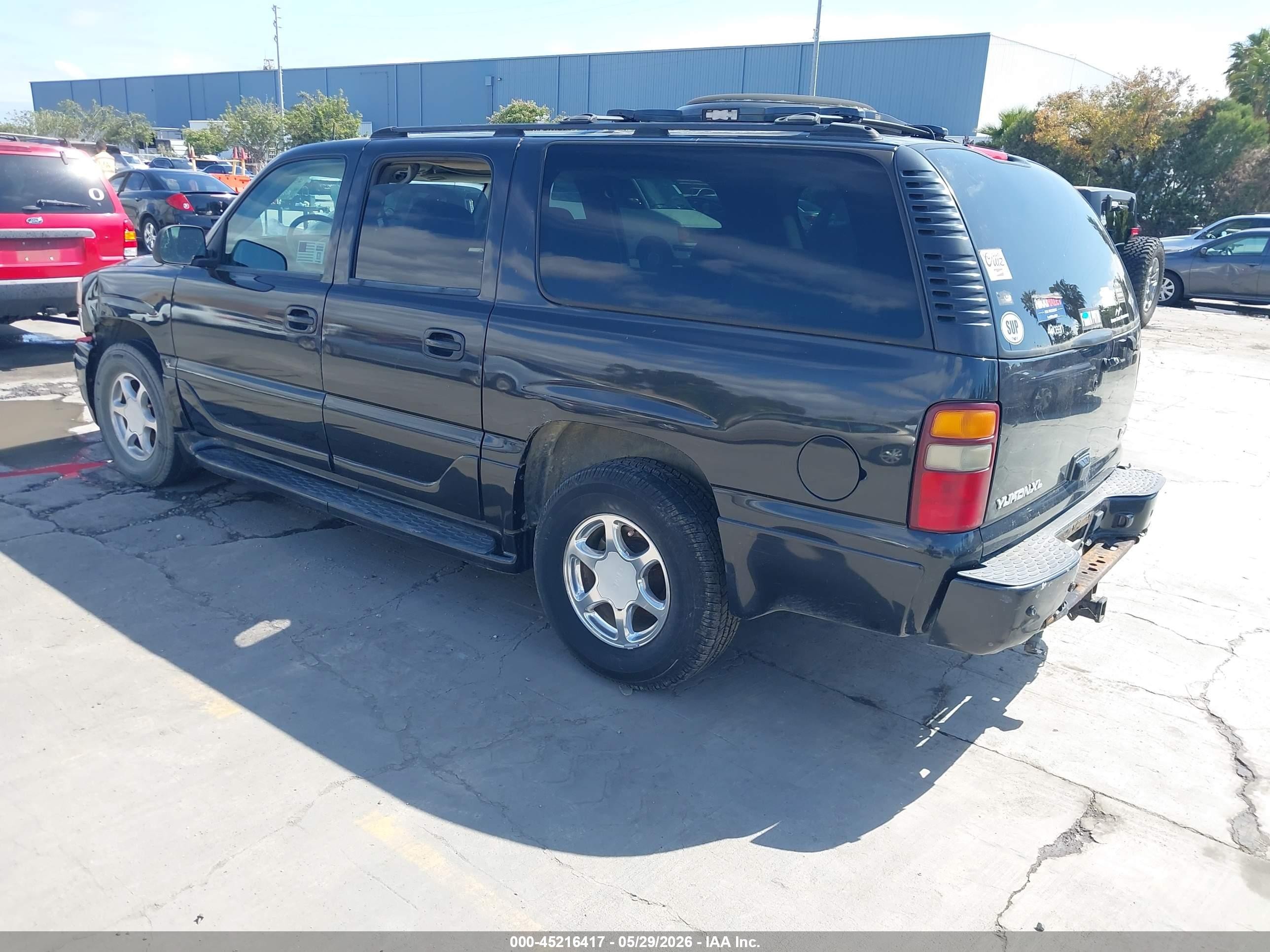 2003 Gmc Yukon Xl 1500 Denali Black vin: 1GKFK66U43J322161