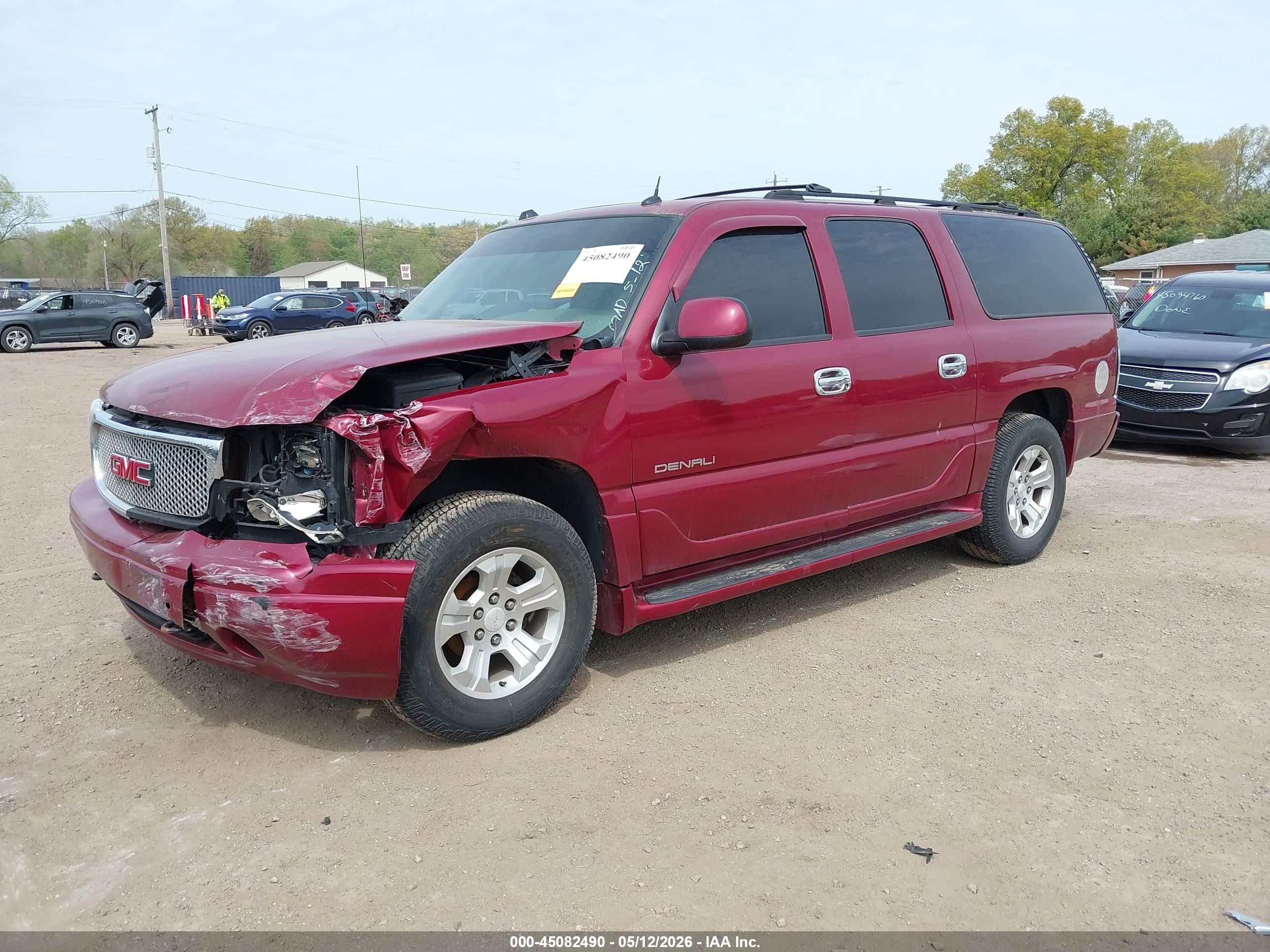 2004 Gmc Yukon Xl 1500 Denali Бордовый vin: 1GKFK66U54J256575