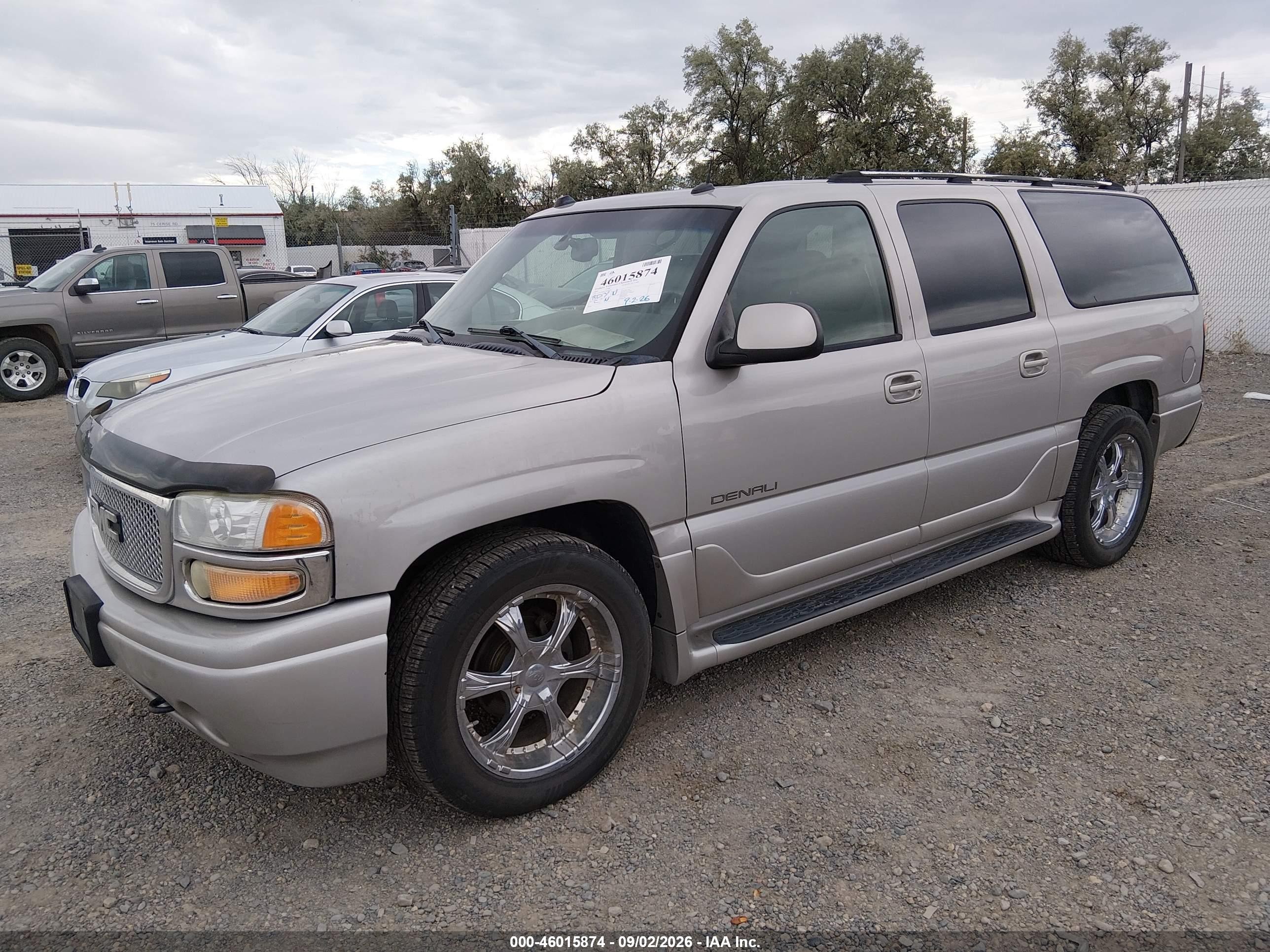 2005 Gmc Yukon Xl 1500 Denali Silver vin: 1GKFK66U55J202095