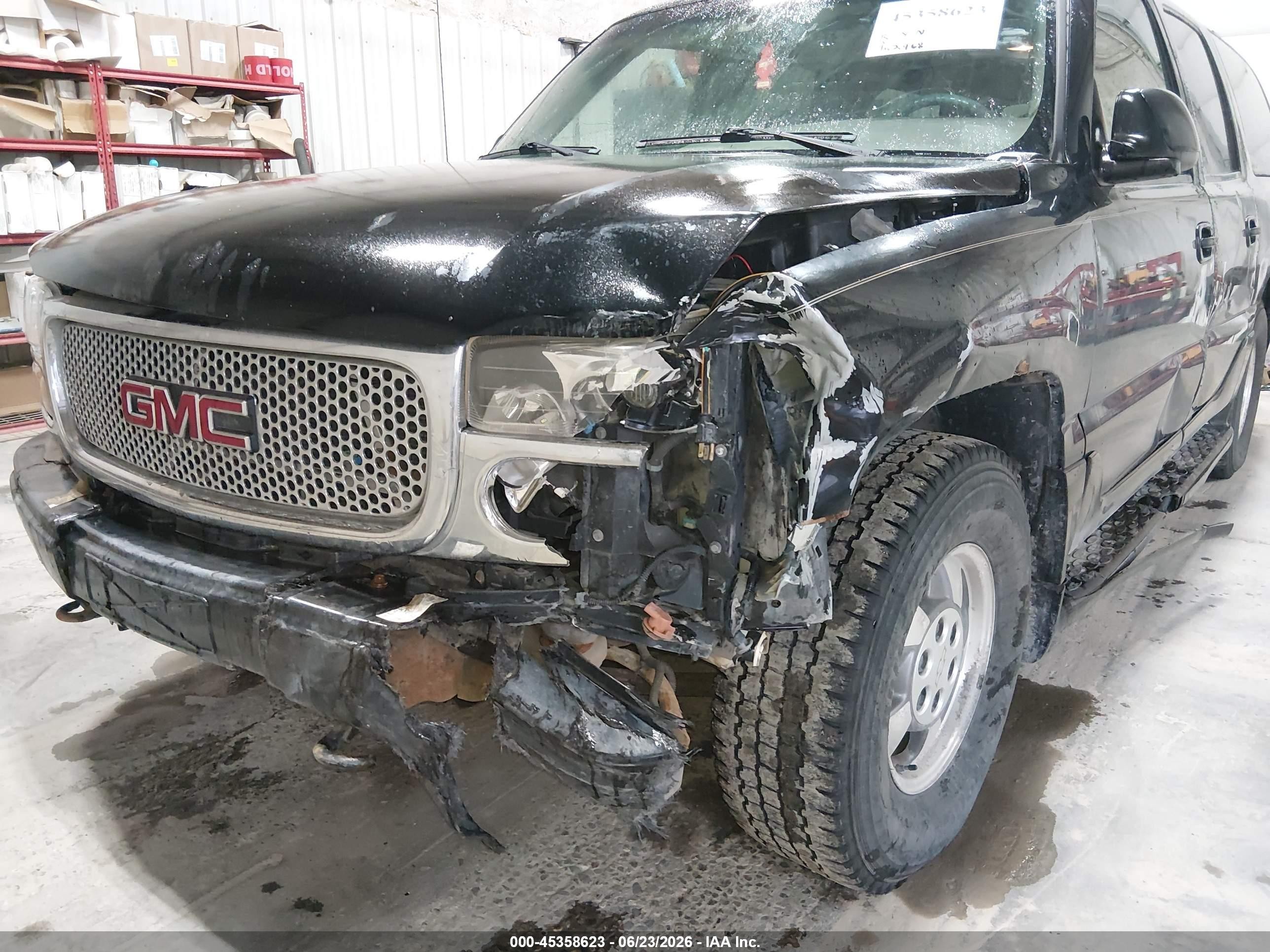 2006 Gmc Yukon Xl 1500 Denali Black vin: 1GKFK66U56J145883