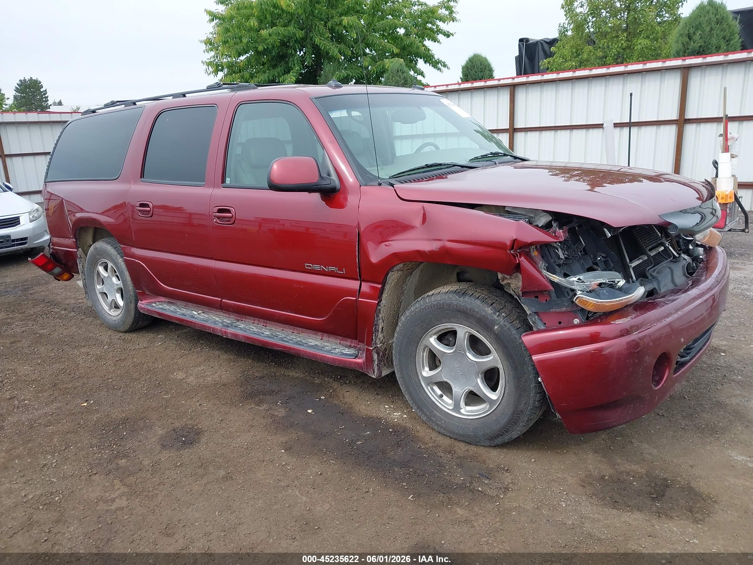 2003 Gmc Yukon Xl 1500 Denali Red vin: 1GKFK66U93J319420