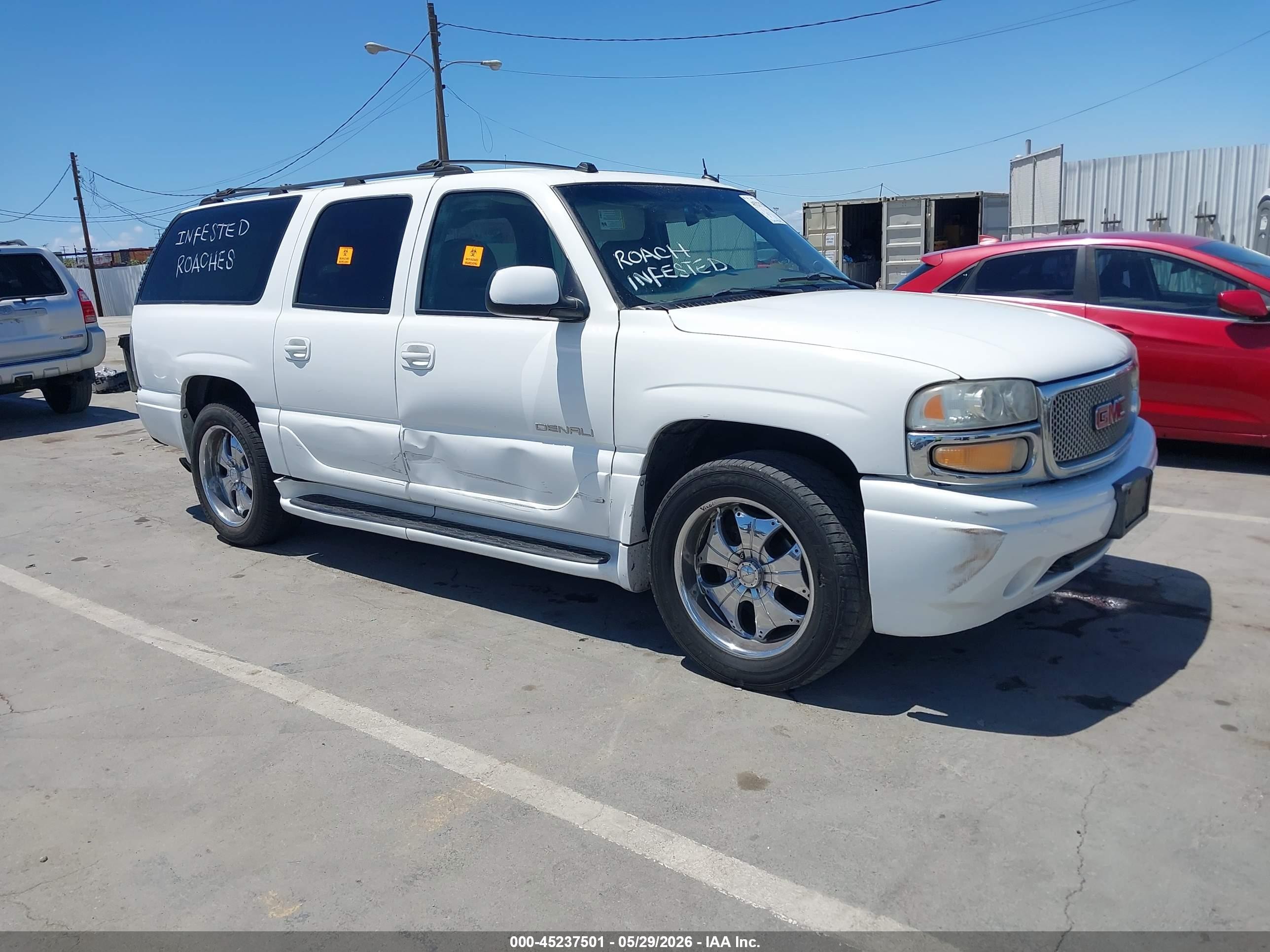 2004 Gmc Yukon Xl 1500 Denali White vin: 1GKFK66U94J298568