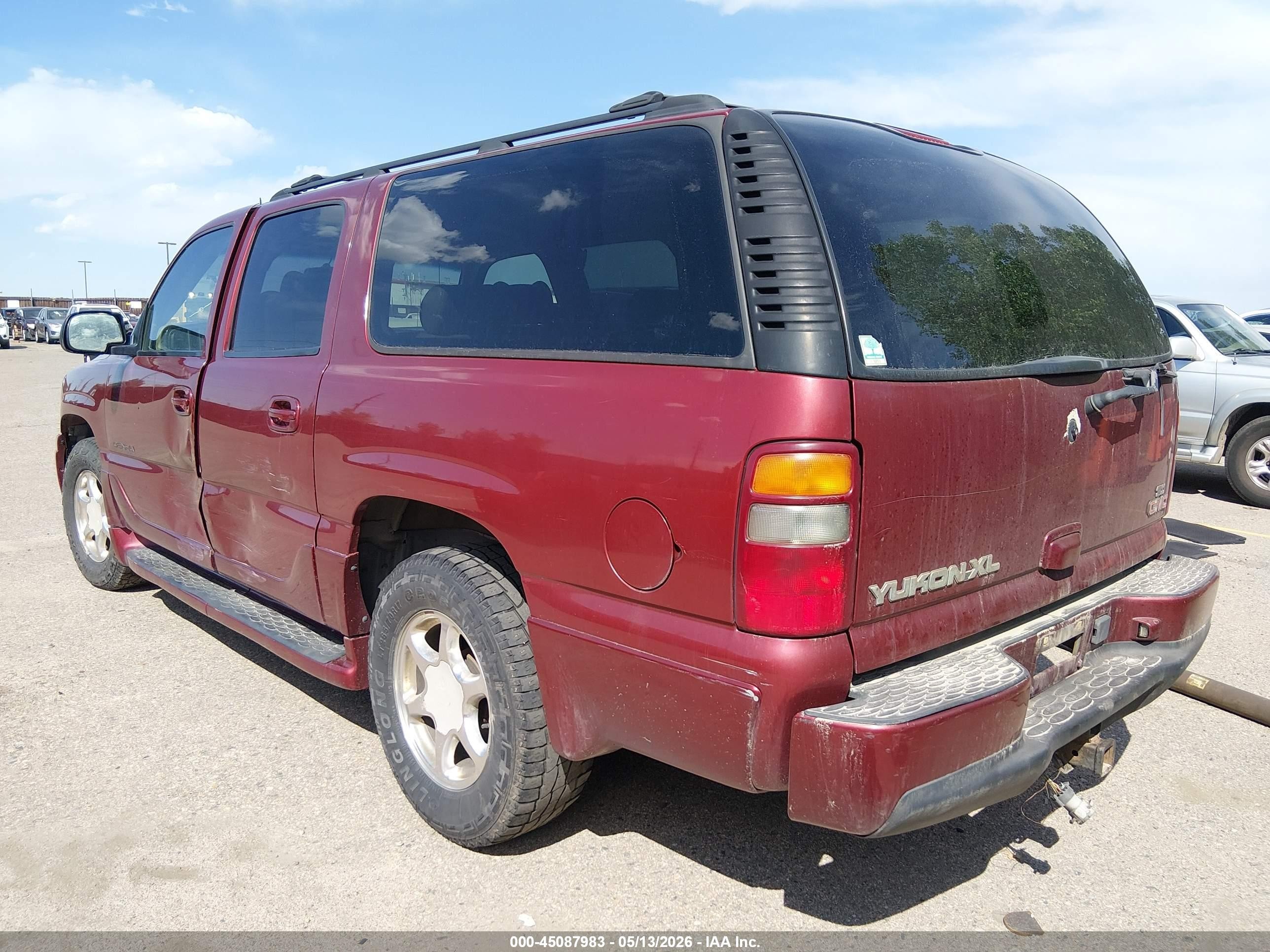 2002 Gmc Yukon Xl 1500 Denali Red vin: 1GKFK66UX2J273823