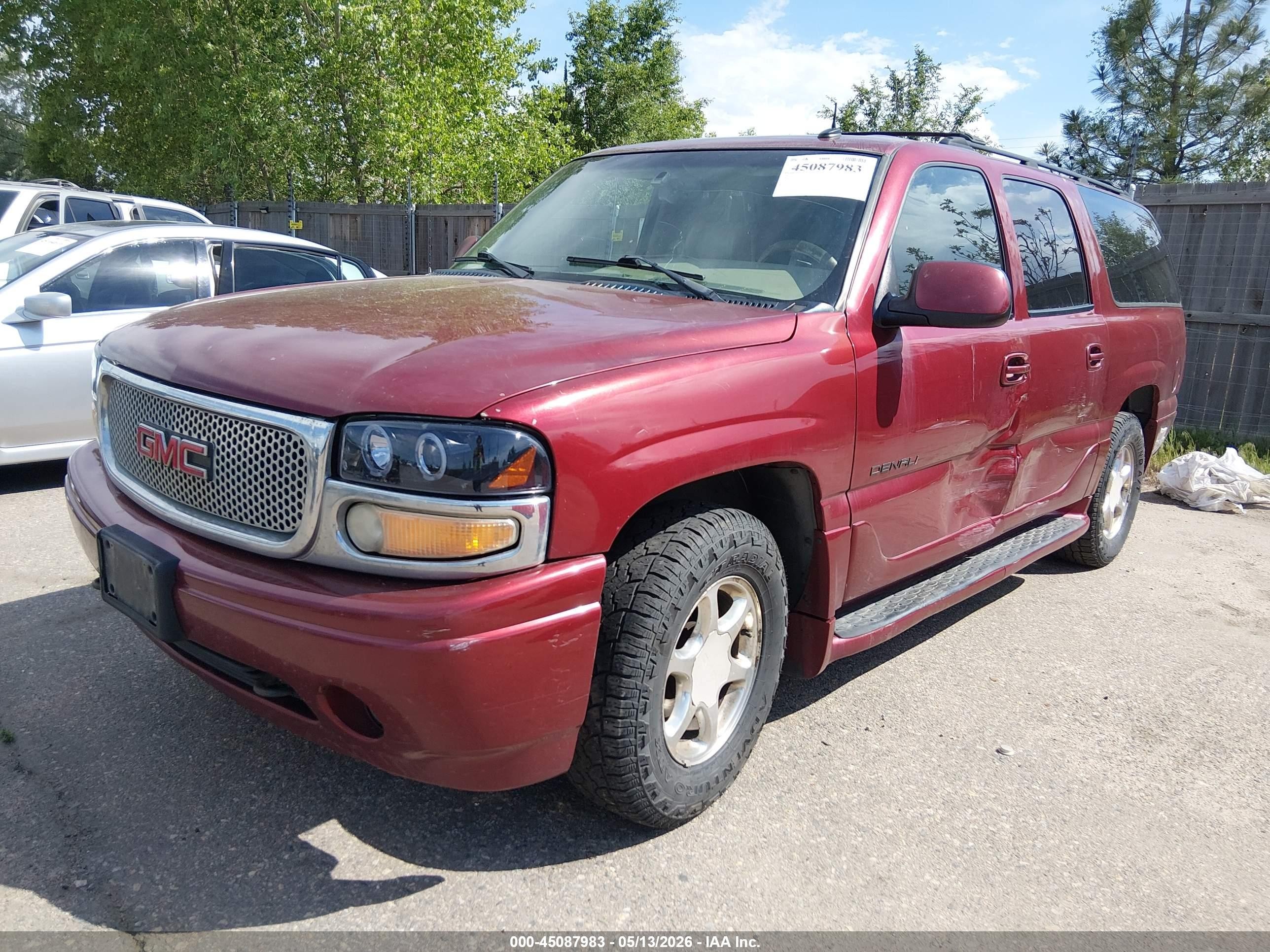 2002 Gmc Yukon Xl 1500 Denali Red vin: 1GKFK66UX2J273823