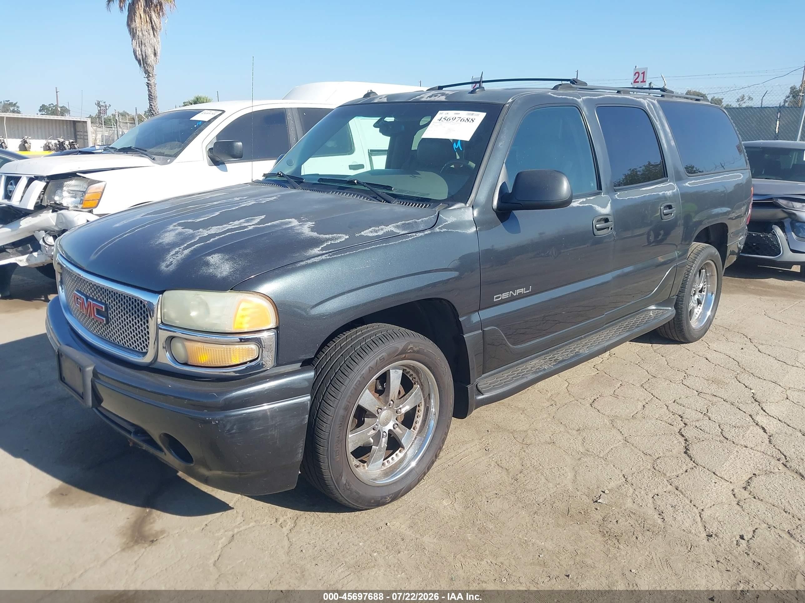 2003 Gmc Yukon Xl 1500 Denali Gray vin: 1GKFK66UX3J254027