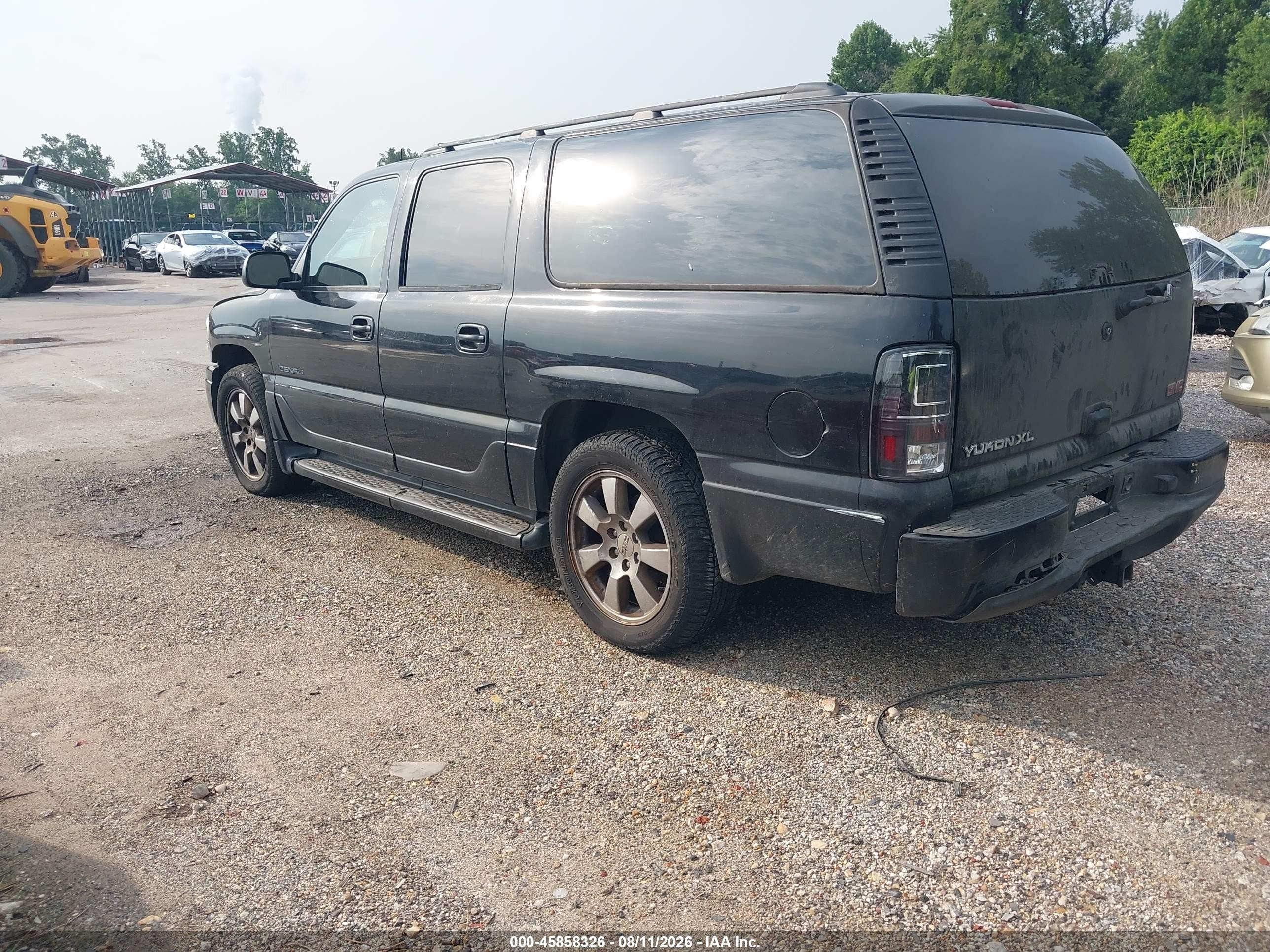 2005 Gmc Yukon Xl 1500 Denali Black vin: 1GKFK66UX5J225131