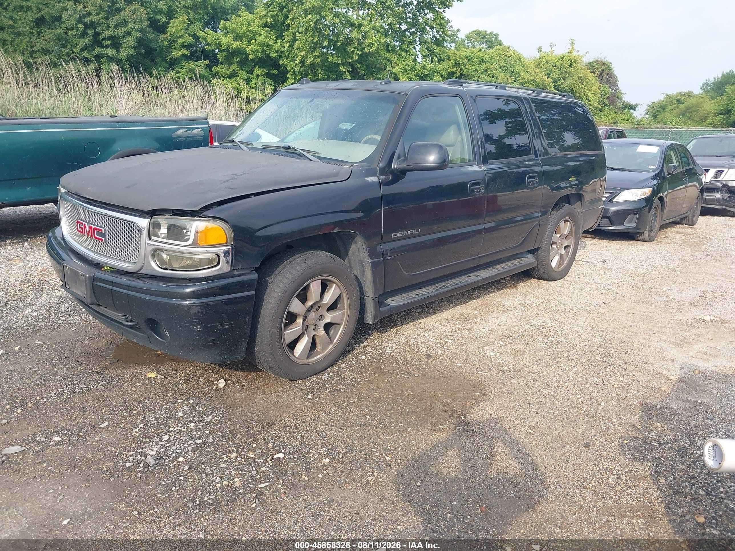 2005 Gmc Yukon Xl 1500 Denali Black vin: 1GKFK66UX5J225131