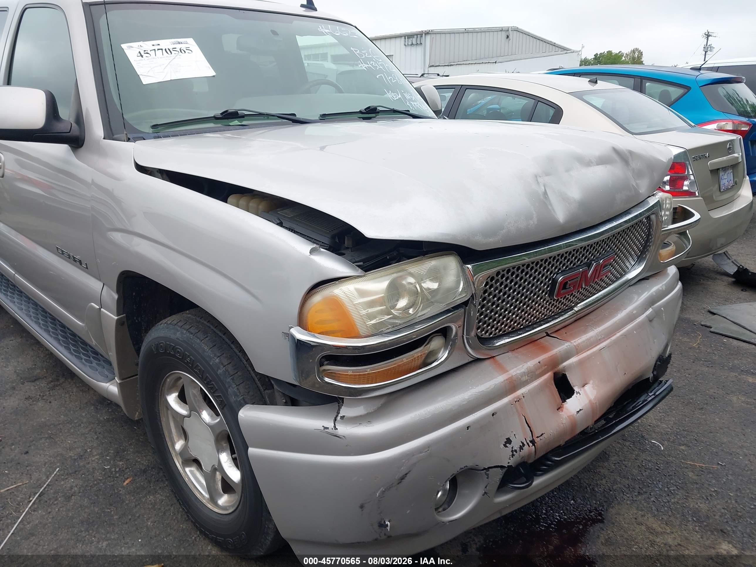 2006 Gmc Yukon Xl 1500 Denali Silver vin: 1GKFK66UX6J116623