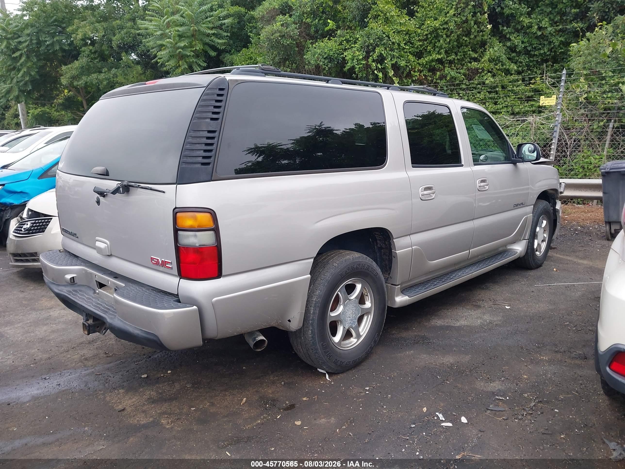 2006 Gmc Yukon Xl 1500 Denali Silver vin: 1GKFK66UX6J116623
