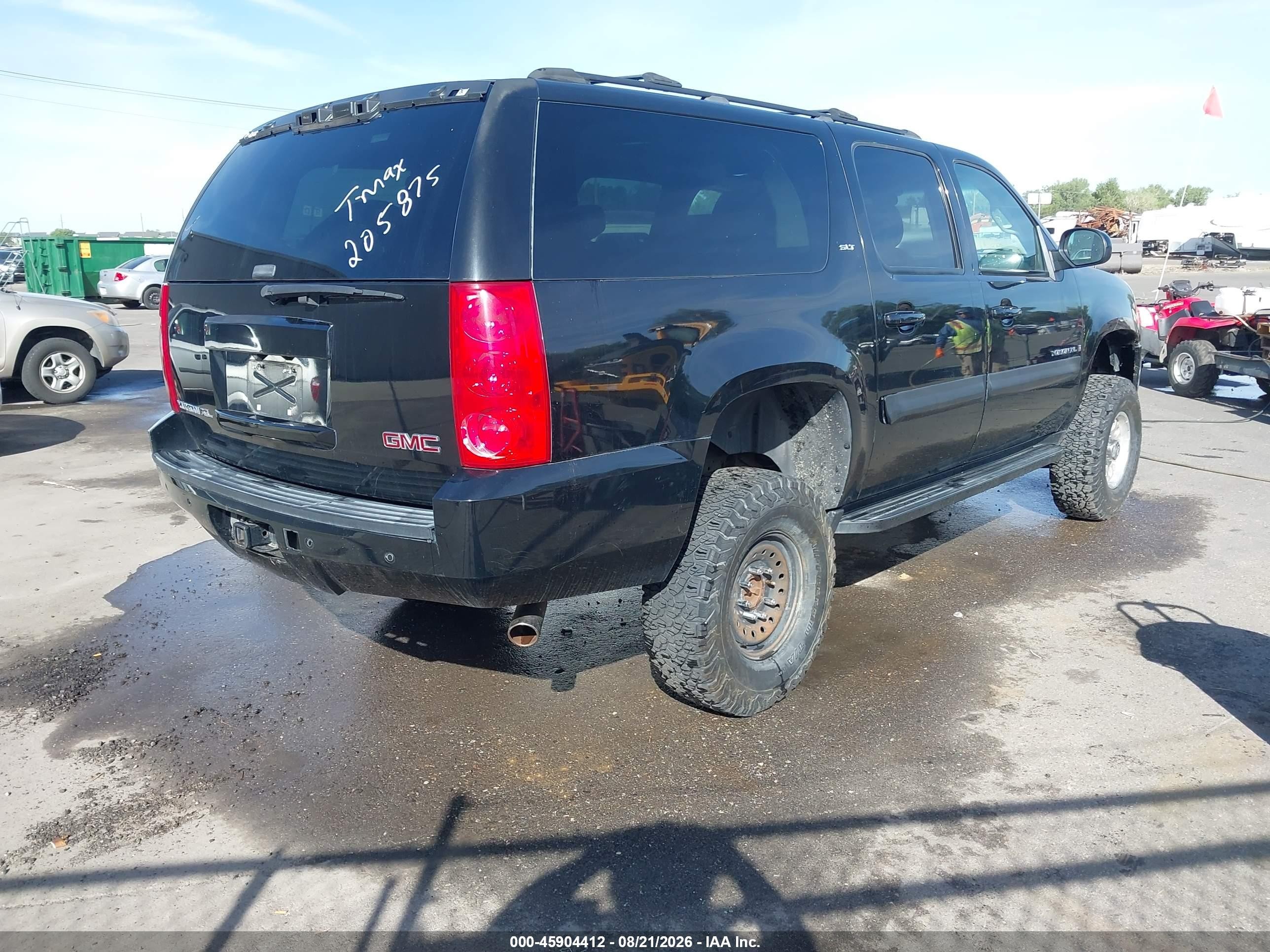 2007 Gmc Yukon Xl Slt Black vin: 1GKGK26K27R205875