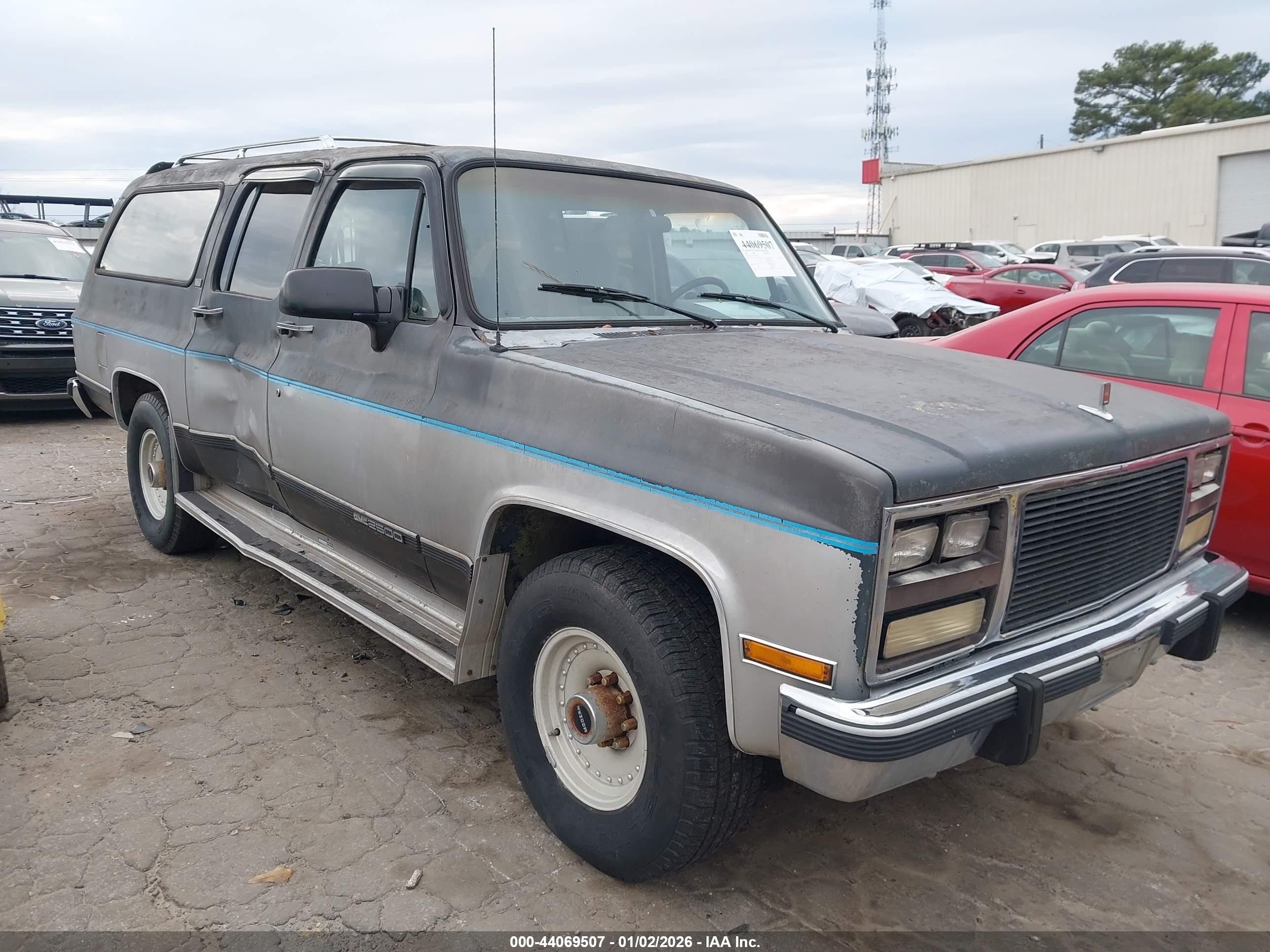 1991 Gmc Suburban R25 Conventional Gray vin: 1GKGR26NXMF522726