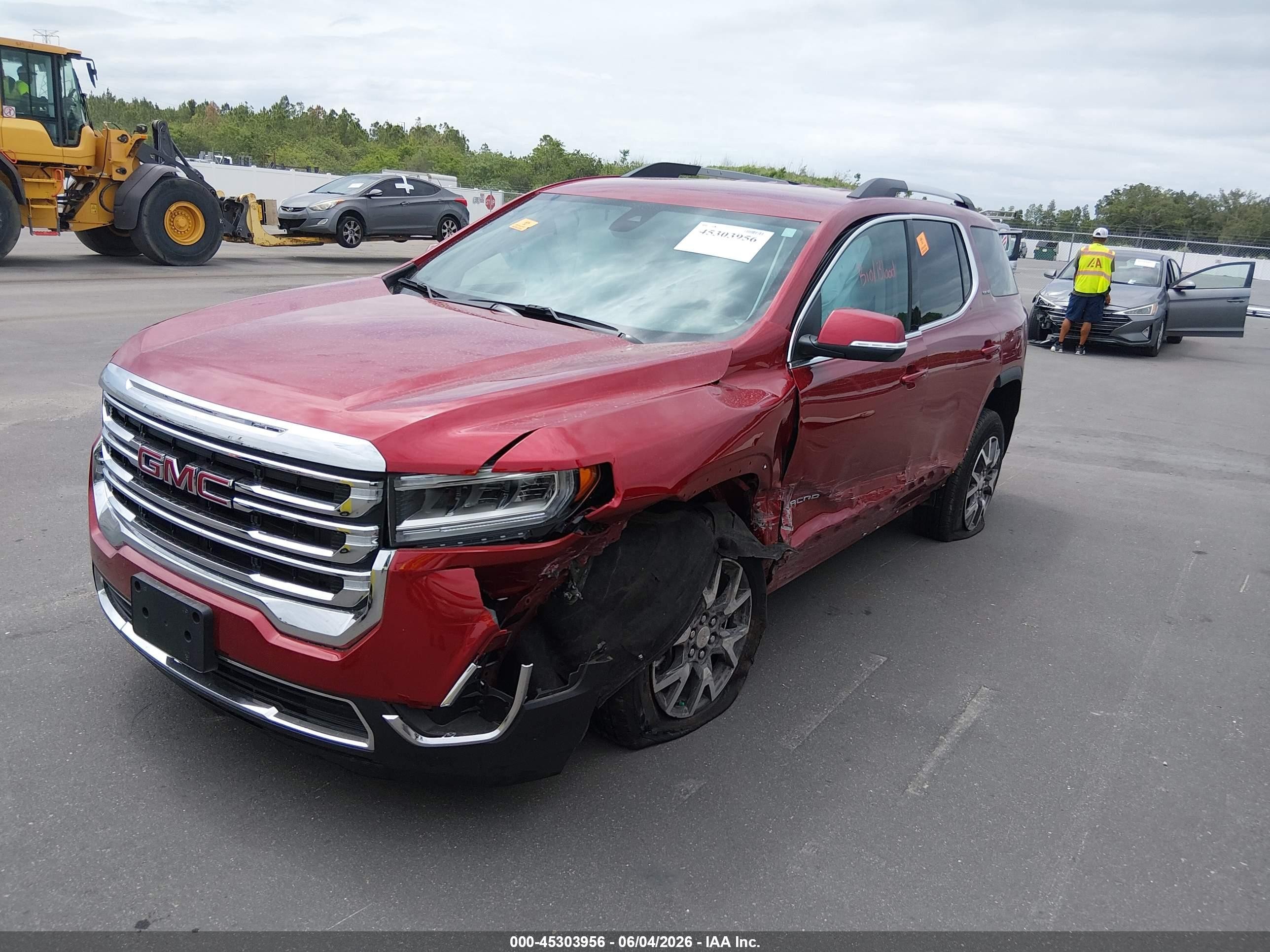 2023 Gmc Acadia Fwd Sle Красный vin: 1GKKNKL46PZ236733