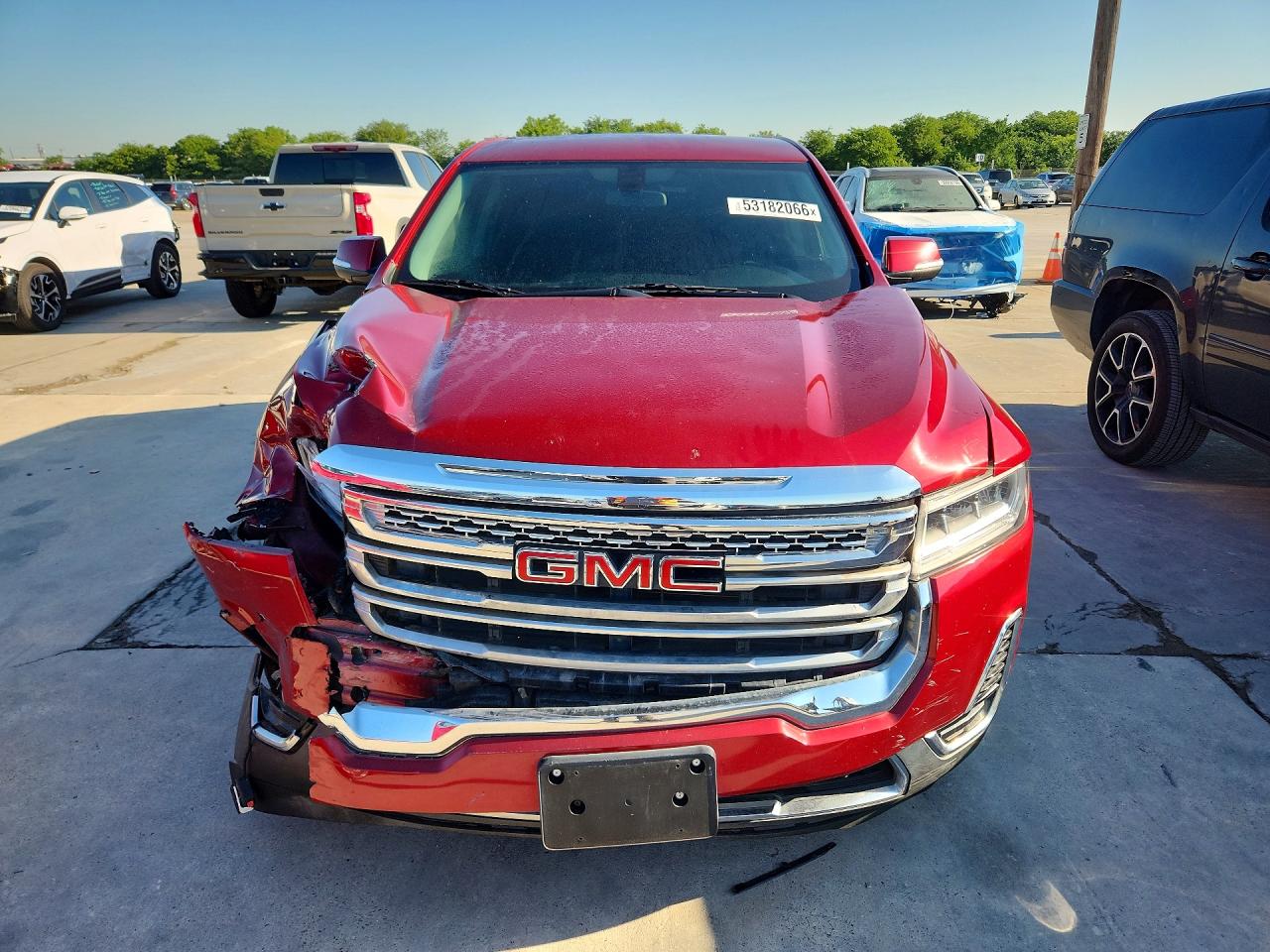 2020 Gmc Acadia Sle Red vin: 1GKKNKLA0LZ214937