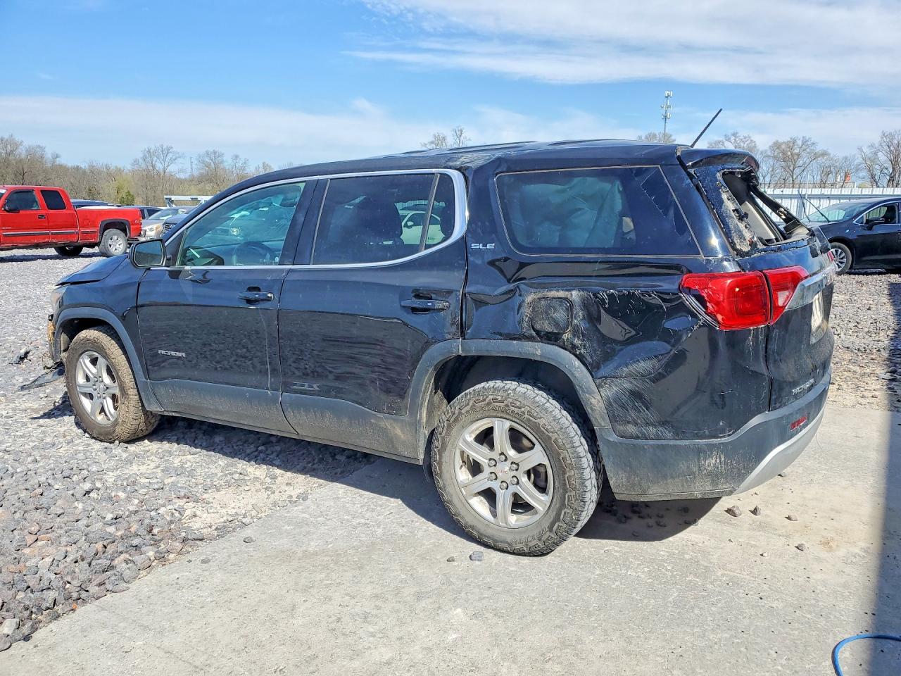 2017 Gmc Acadia Sle Black vin: 1GKKNKLA2HZ199168