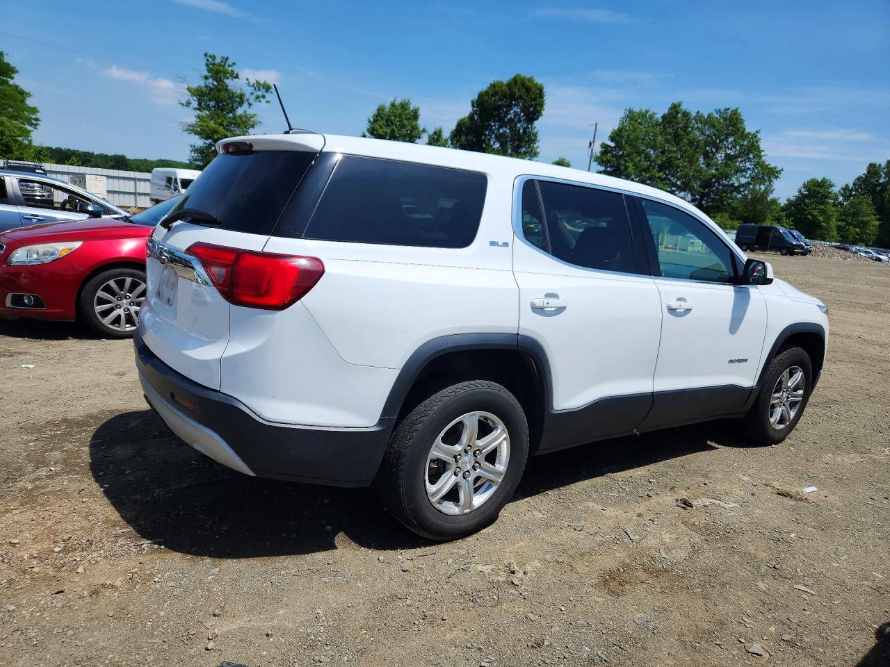 2017 Gmc Acadia Sle White vin: 1GKKNKLA2HZ288027