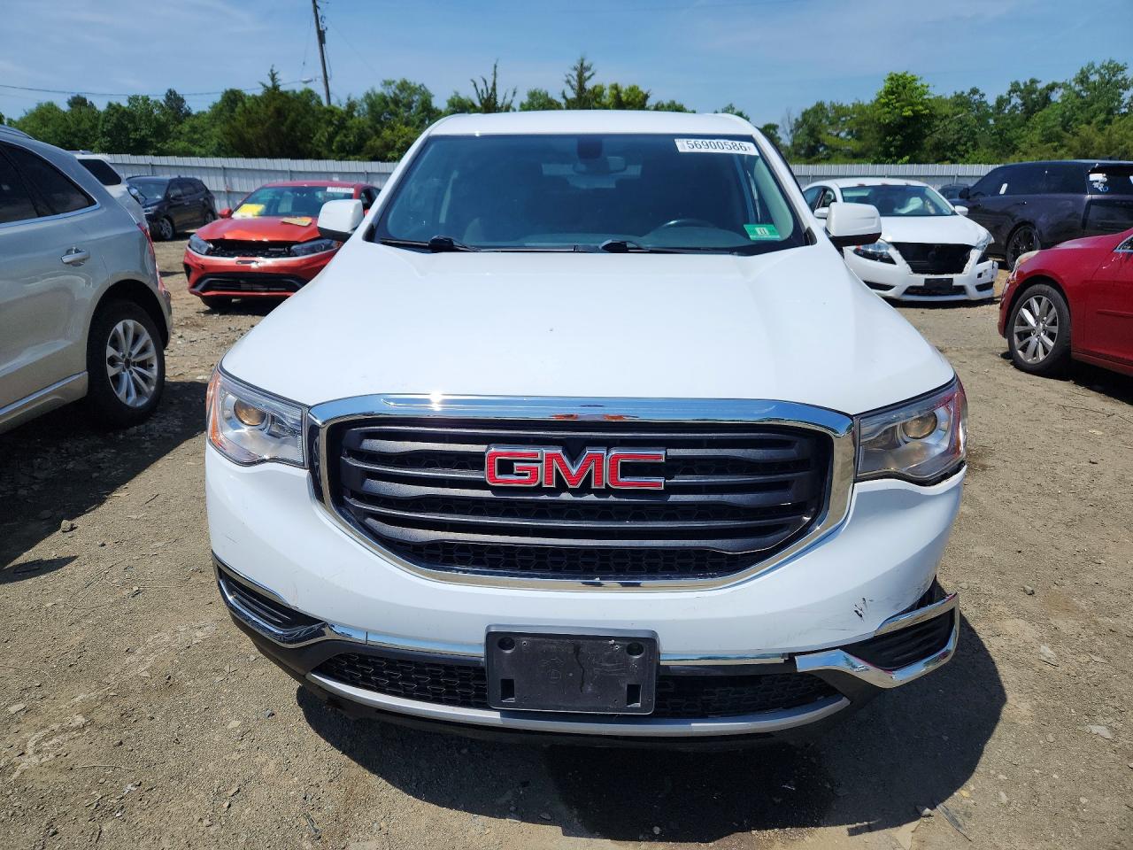 2017 Gmc Acadia Sle White vin: 1GKKNKLA2HZ288027