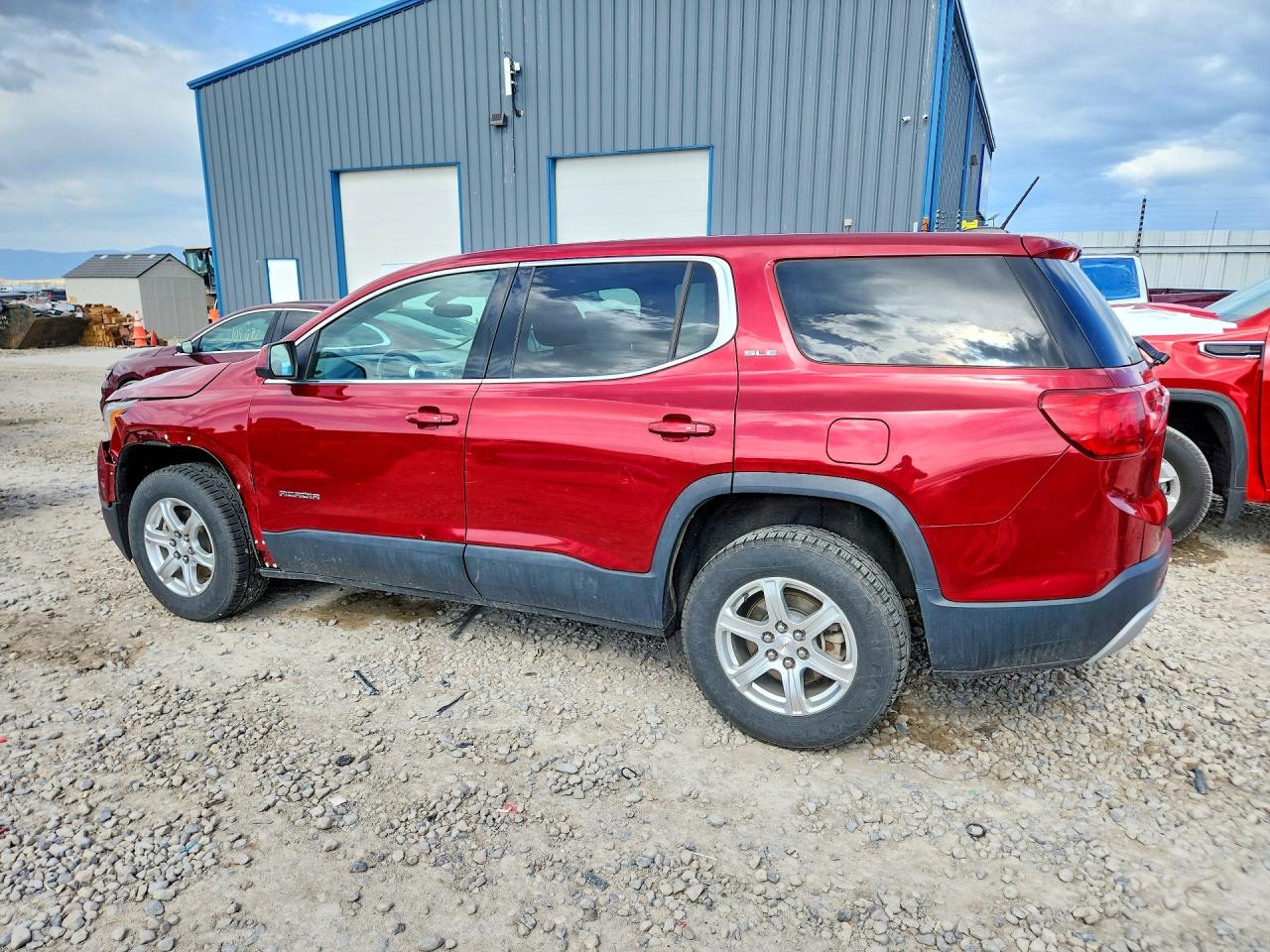 2019 Gmc Acadia Sle Burgundy vin: 1GKKNKLA7KZ141564