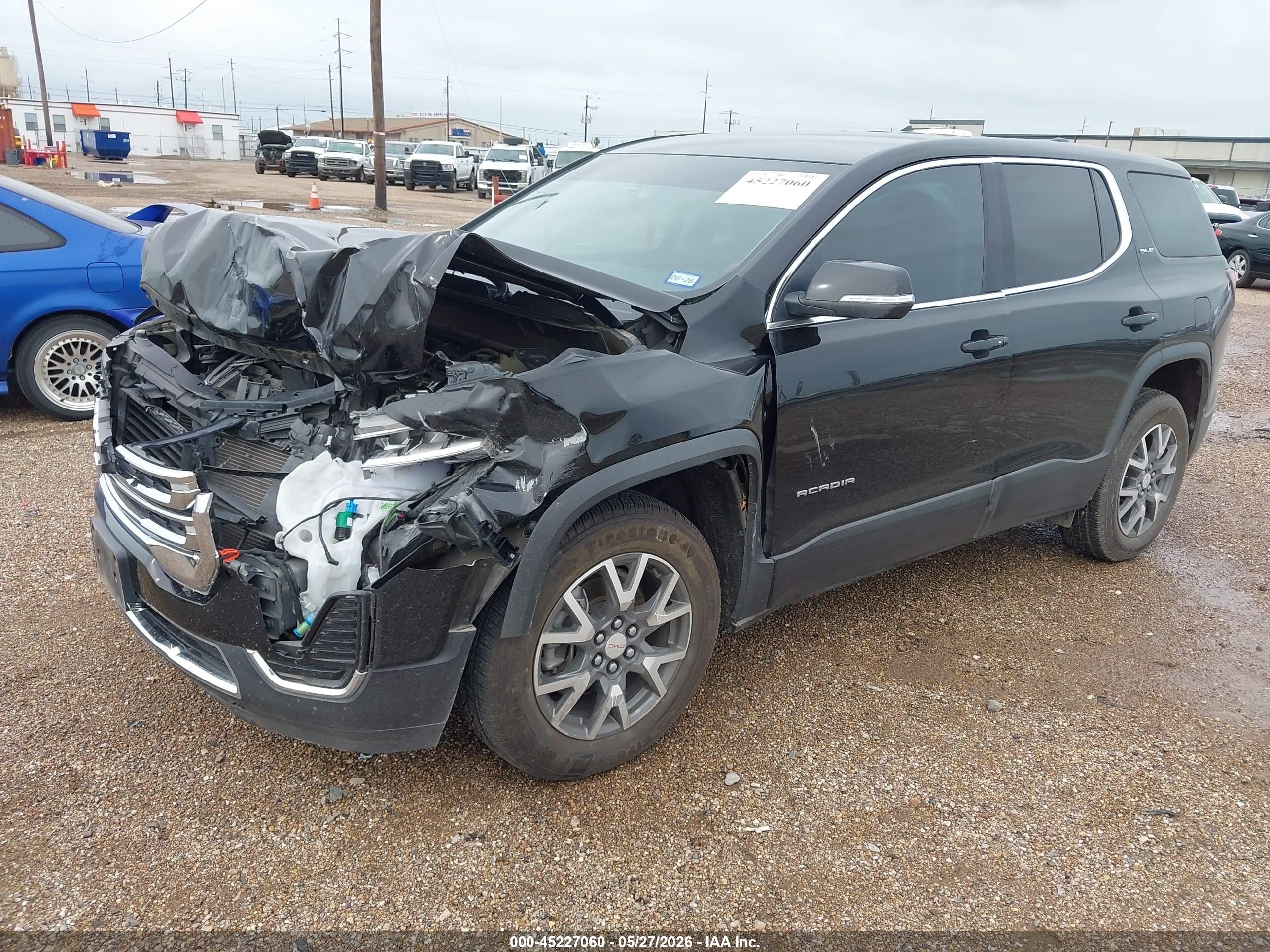 2021 Gmc Acadia Fwd Sle Black vin: 1GKKNKLA8MZ216064