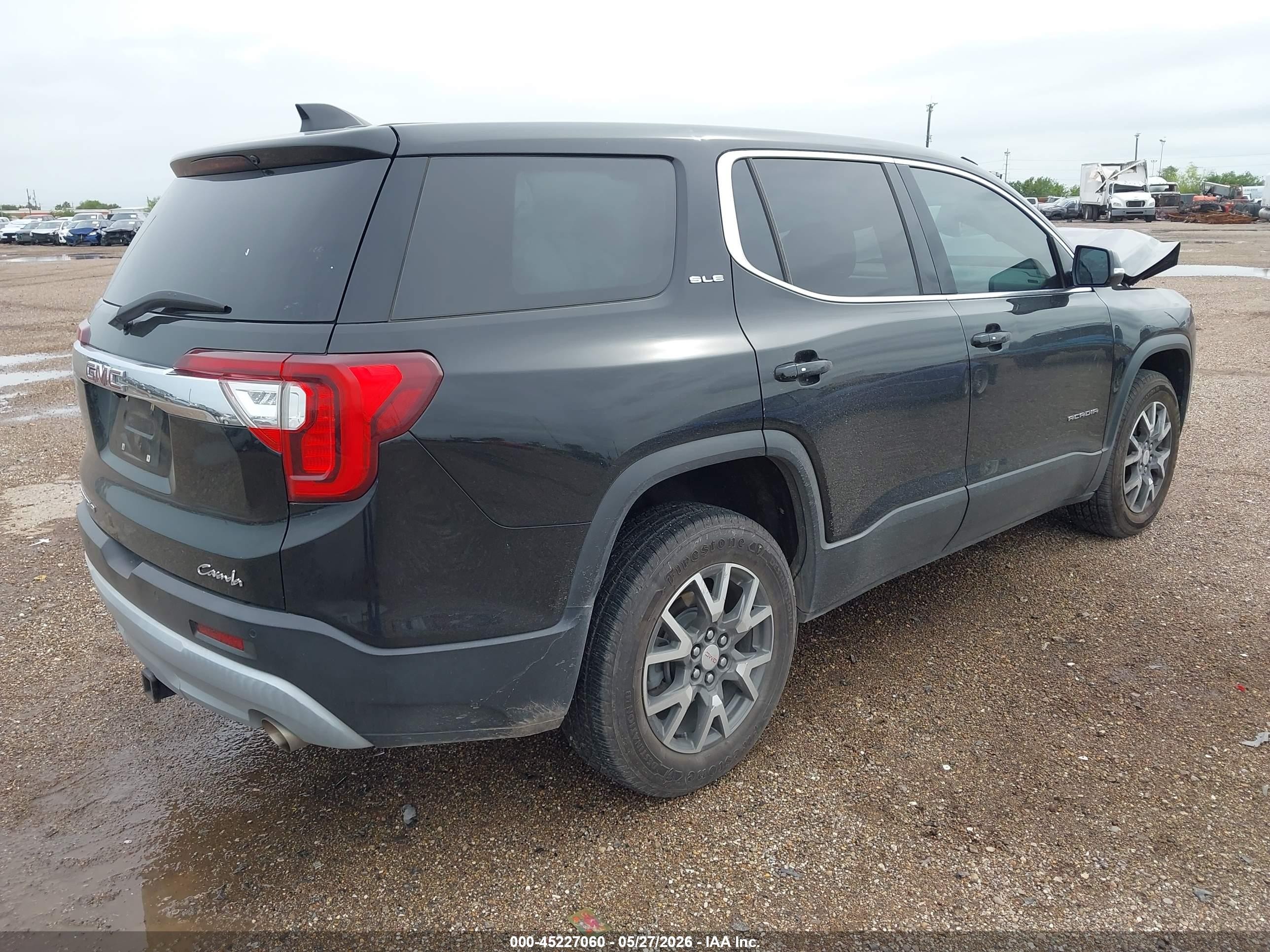 2021 Gmc Acadia Fwd Sle Black vin: 1GKKNKLA8MZ216064