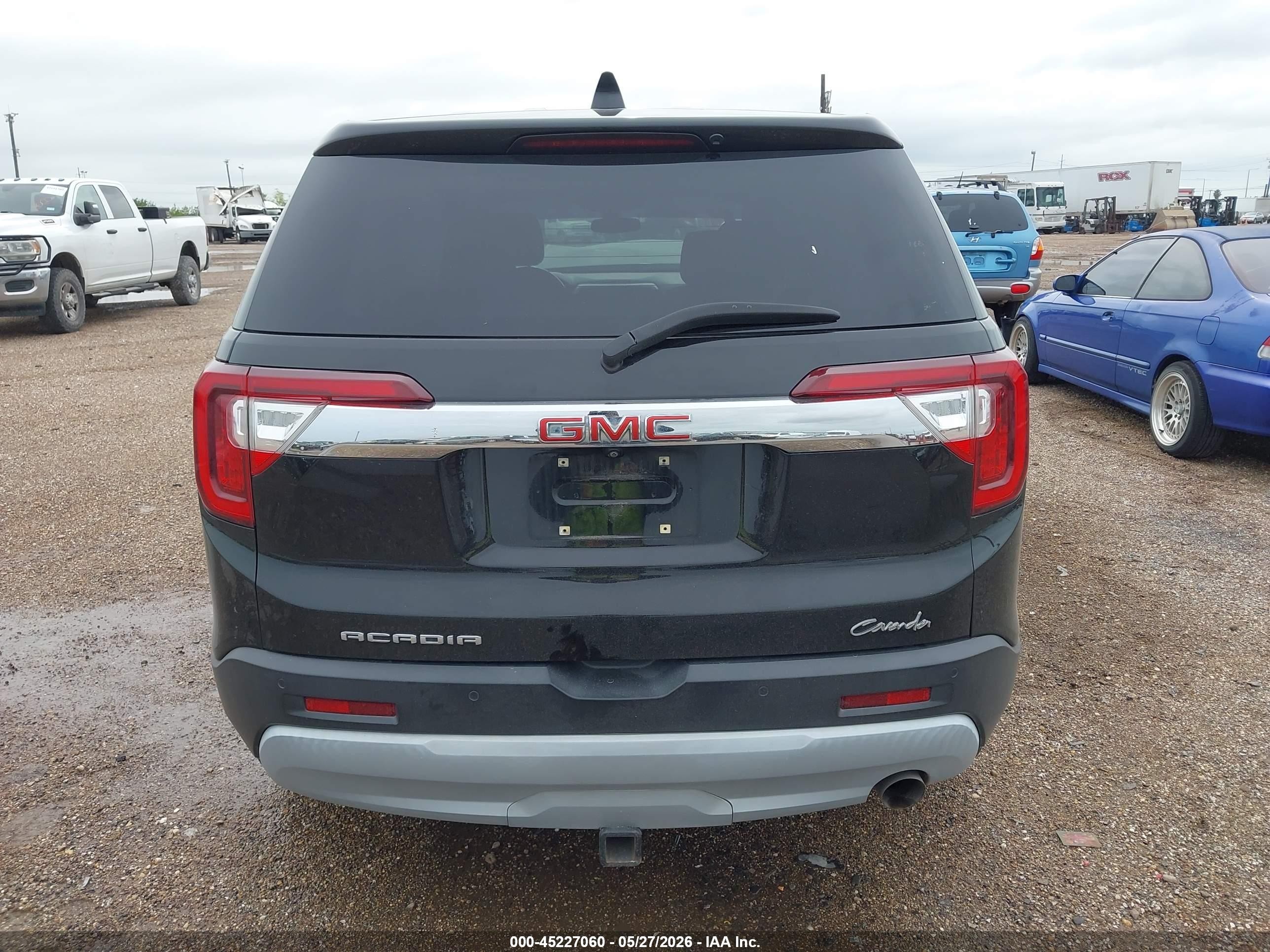 2021 Gmc Acadia Fwd Sle Black vin: 1GKKNKLA8MZ216064