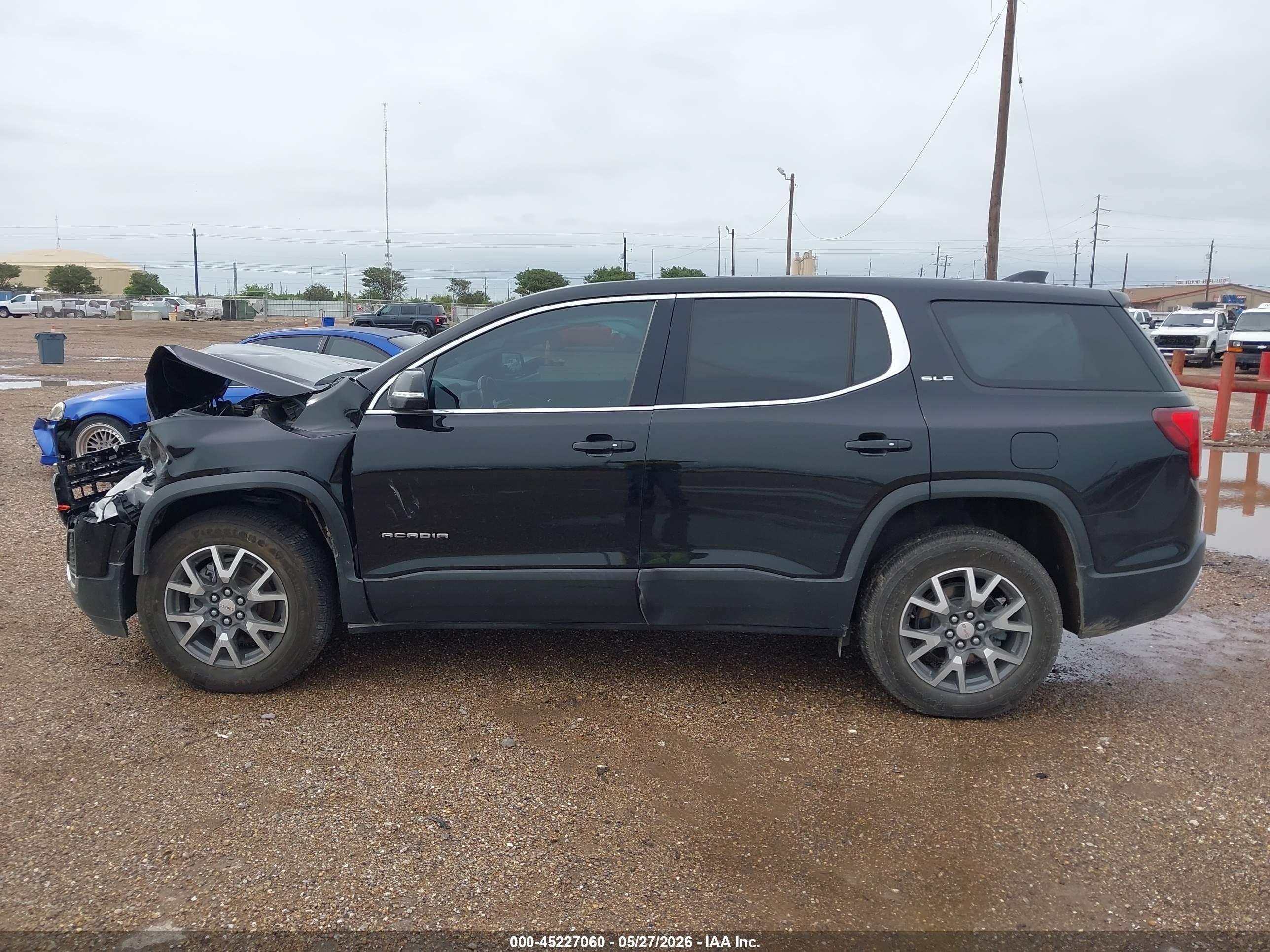 2021 Gmc Acadia Fwd Sle Black vin: 1GKKNKLA8MZ216064