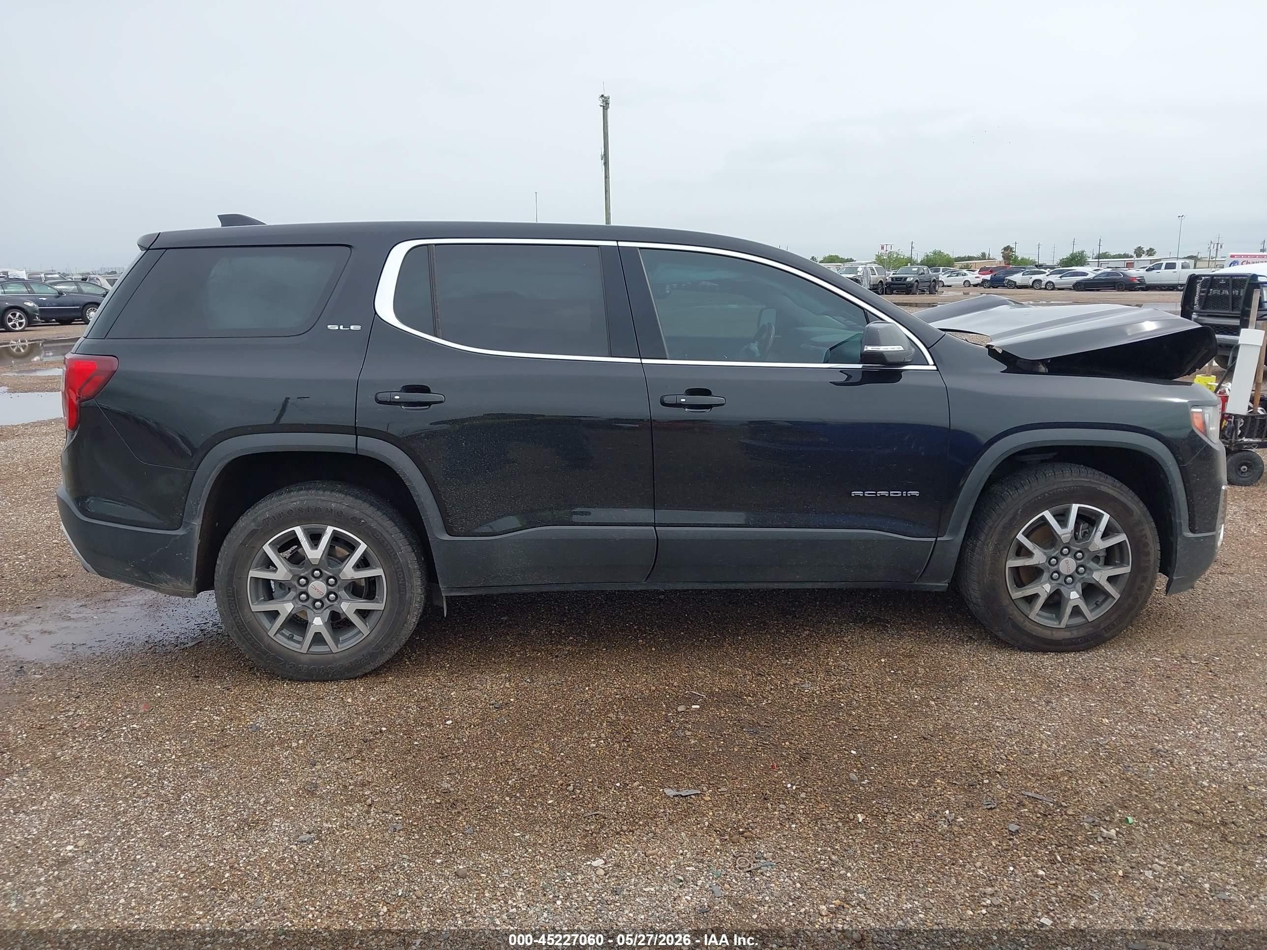 2021 Gmc Acadia Fwd Sle Black vin: 1GKKNKLA8MZ216064