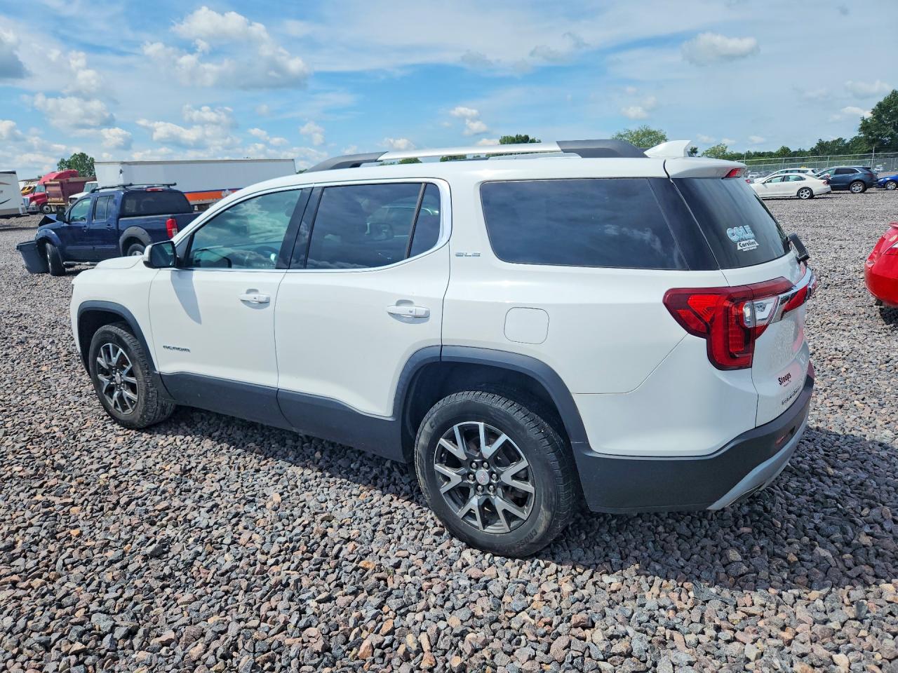 2020 Gmc Acadia Sle White vin: 1GKKNKLS2LZ237600
