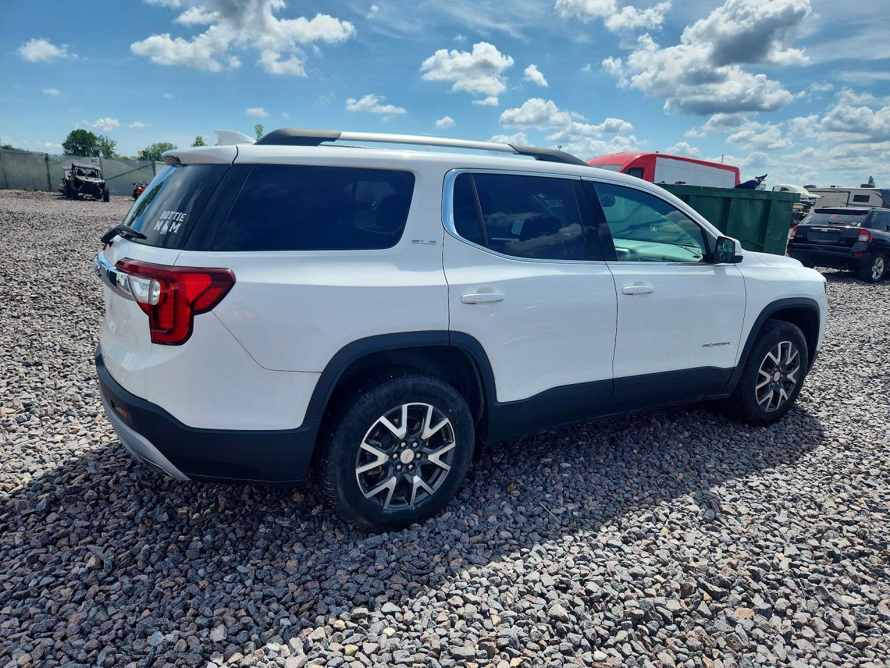 2020 Gmc Acadia Sle White vin: 1GKKNKLS2LZ237600